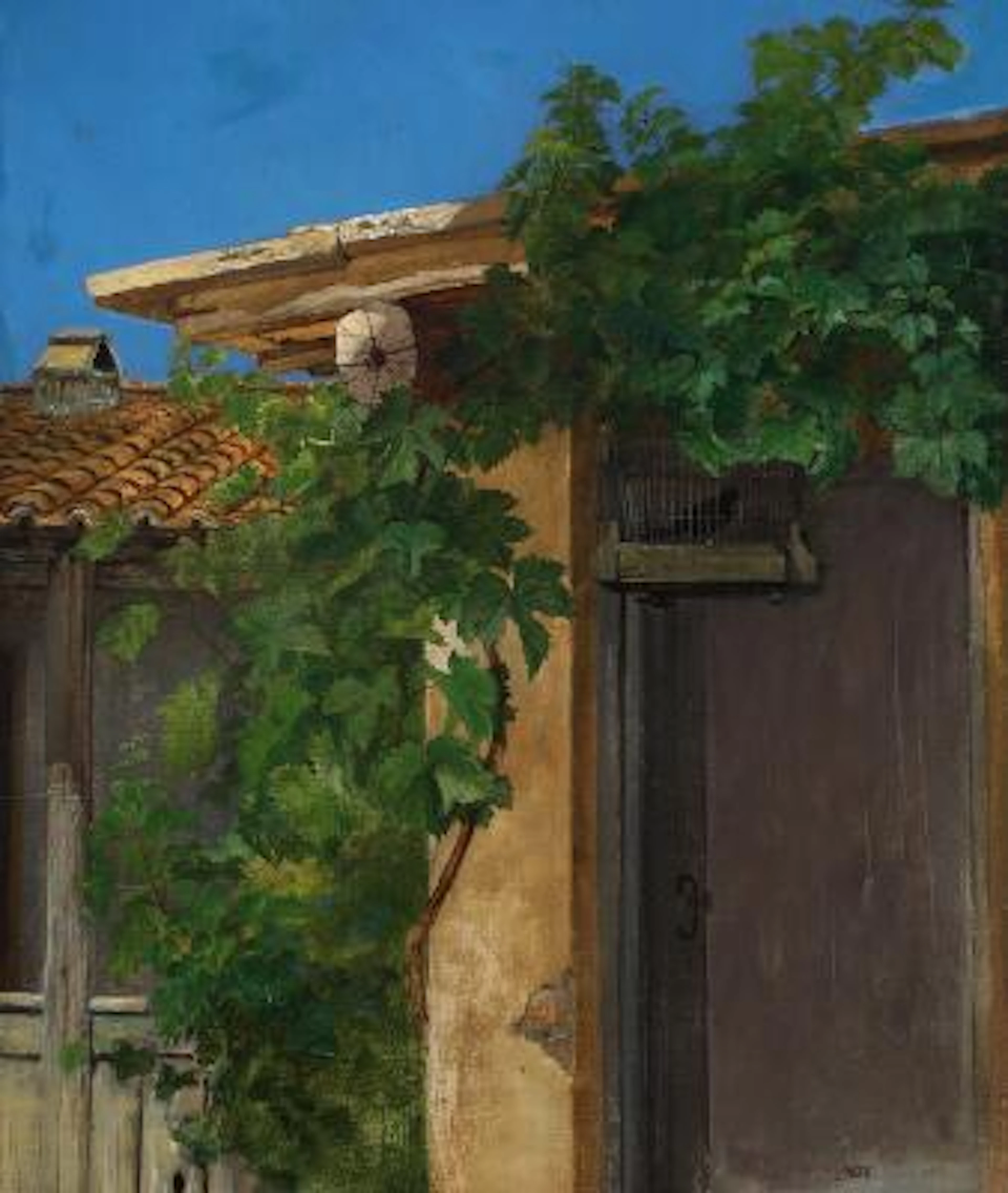 William Hammer: “Italiensk Studie”. A study from Italy. Signed WH