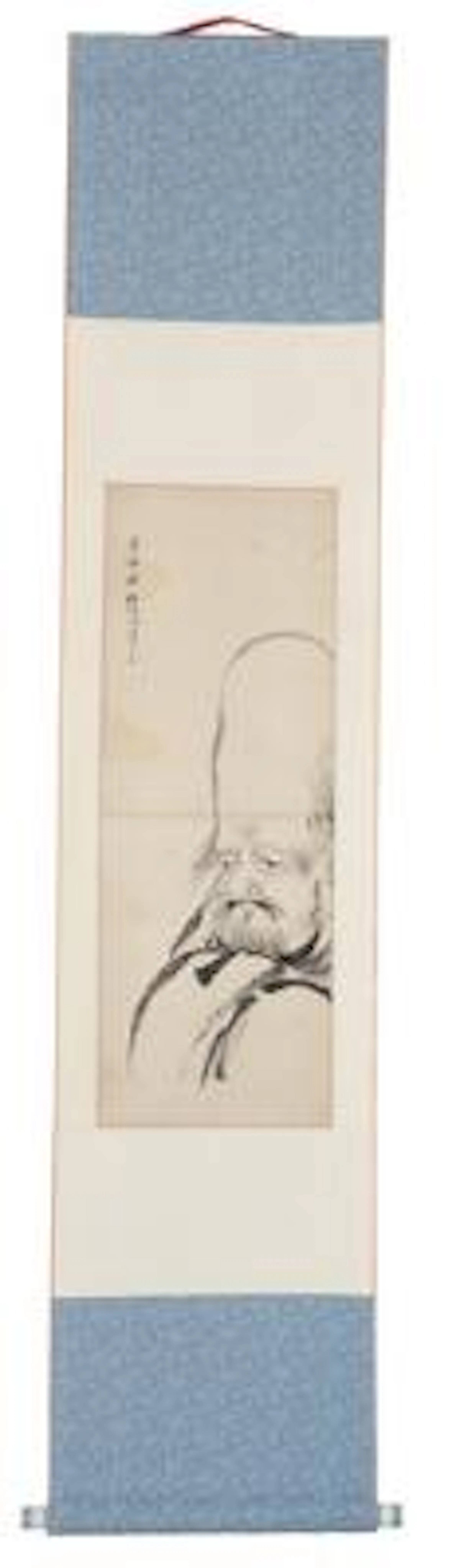 Kakemono depicting the longevity god Fukurokuju. Ink on paper. Japan.