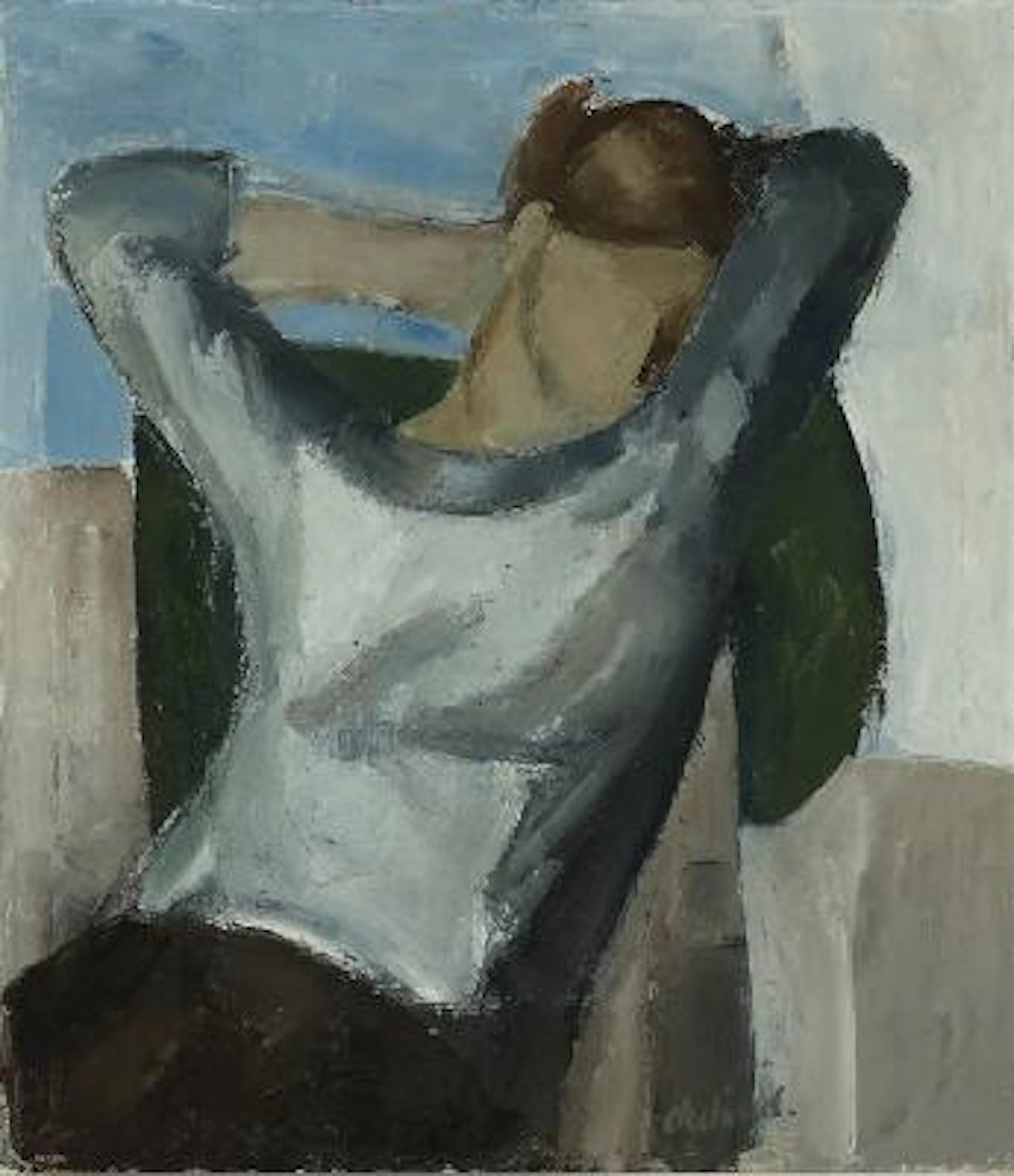 Poul Ekelund: Woman. Signed Ekelund. Oil on canvas. 78 x 67 cm. –