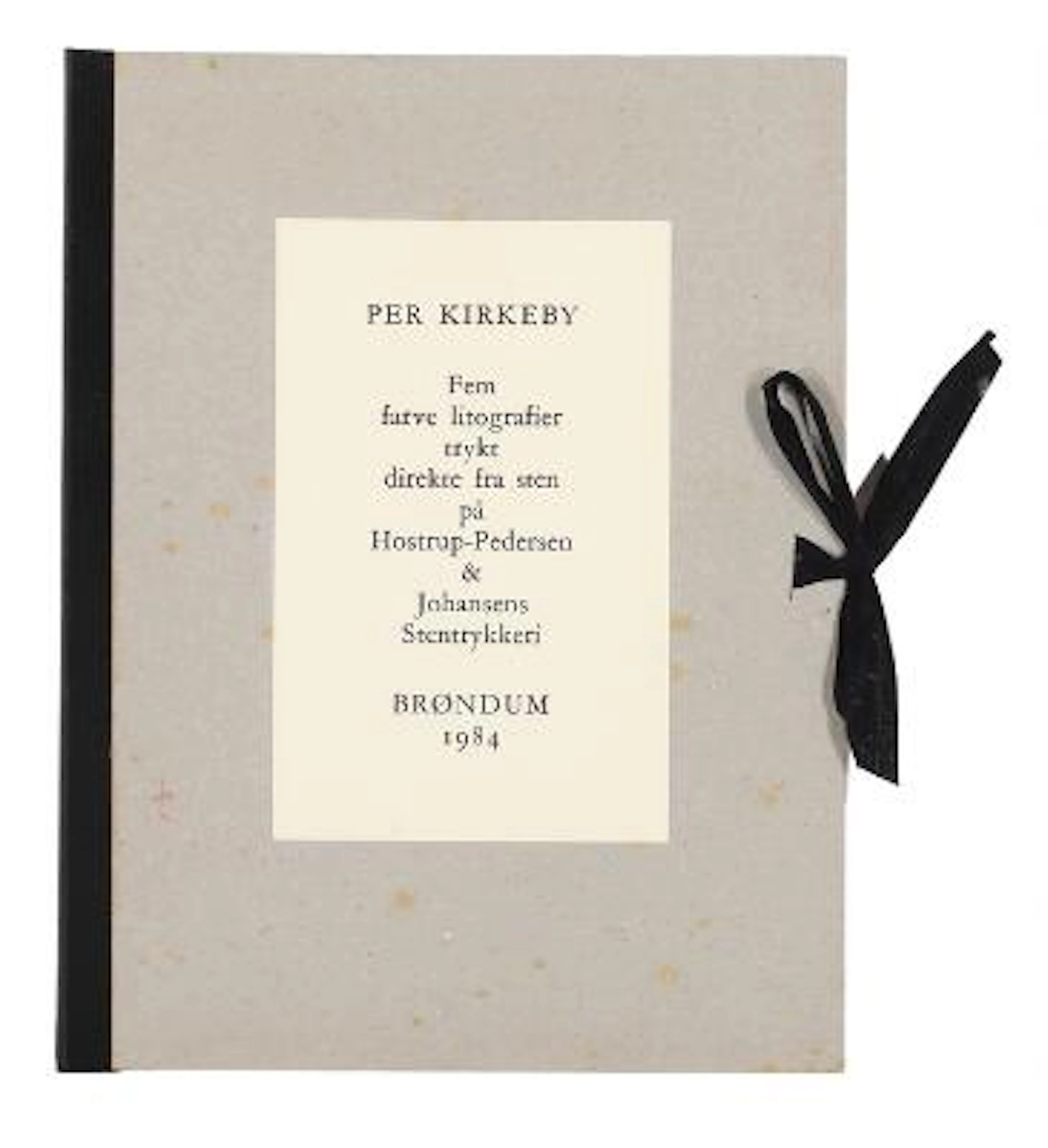 Per Kirkeby: “Fem farve litografier”, 1984. Signed and dated PK 84.