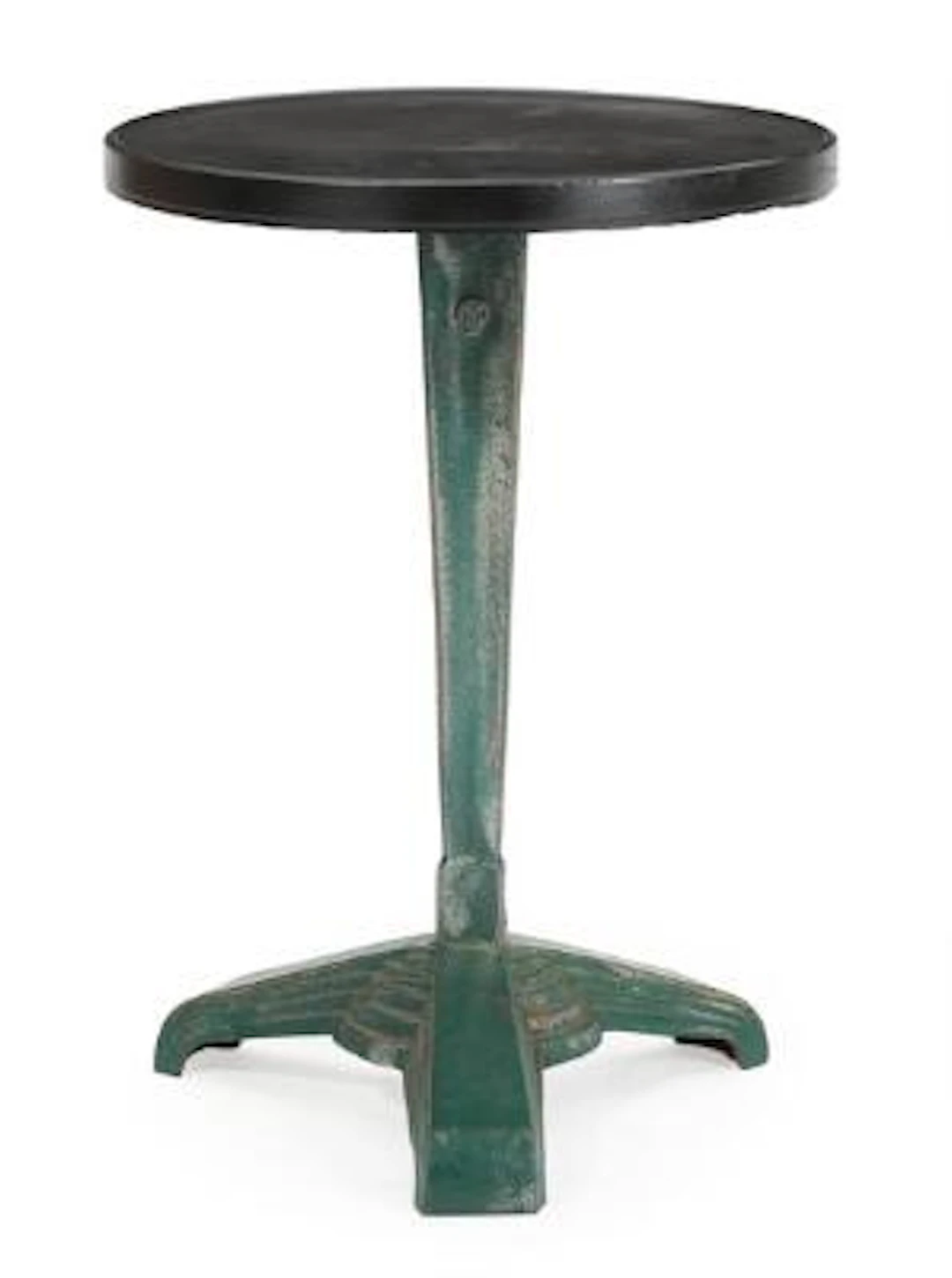Louis Vuitton: An Art Deco café table with green painted cast iron