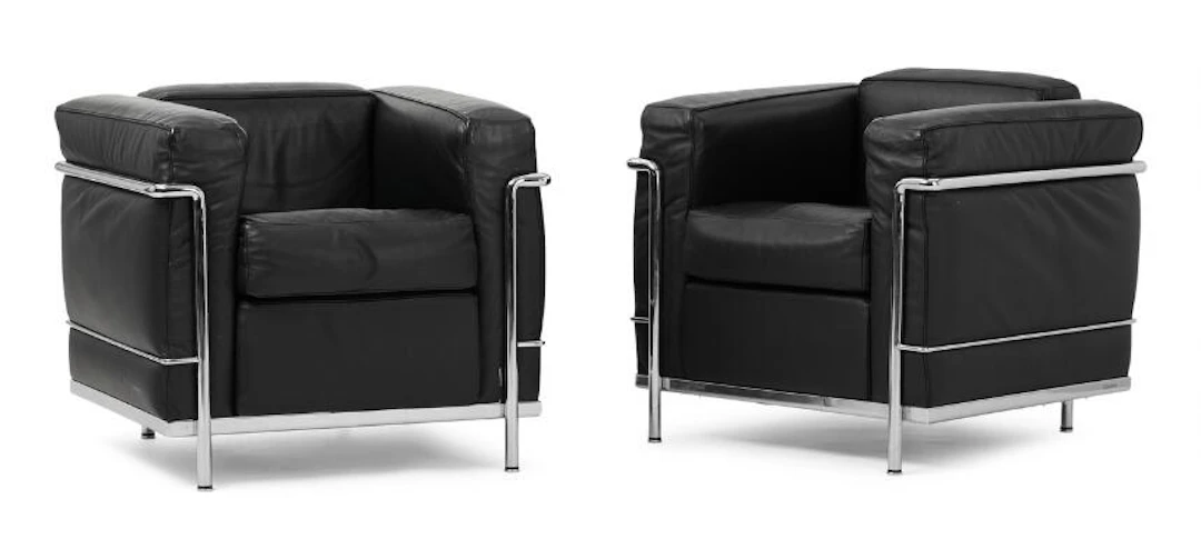 Le Corbusier, Charlotte Perriand, Pierre Jeanneret: “LC 2”. A pair