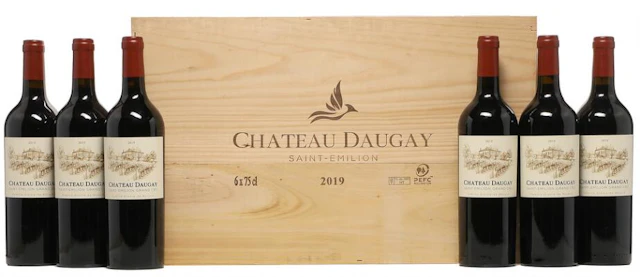 6 bts. Château Daugay, Saint-Émilion Grand Cru Classé 2019 A (hf/in).