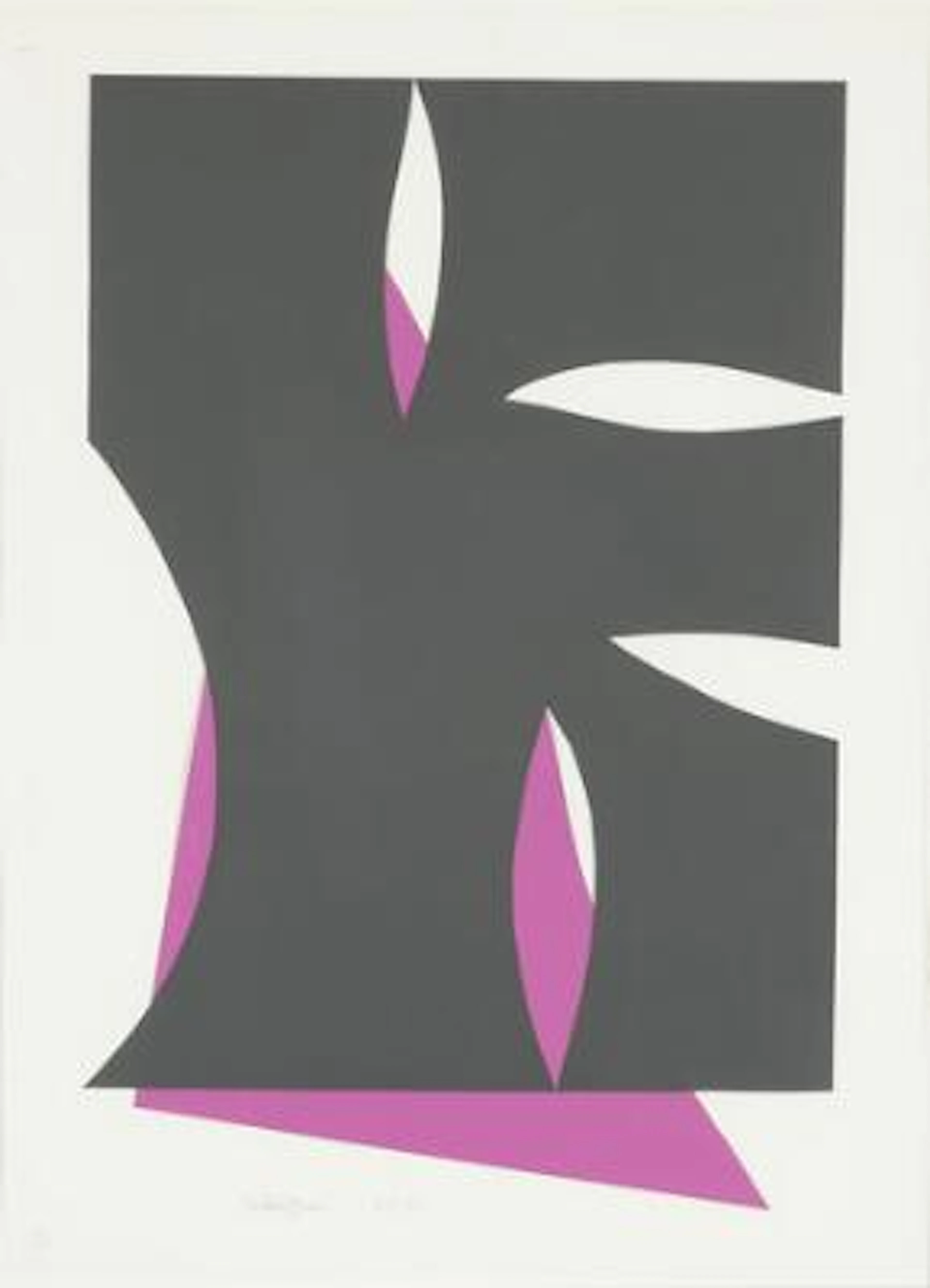 Richard Mortensen: Untitled, 1991. Signed Mortensen, 12-VII-91. Collage