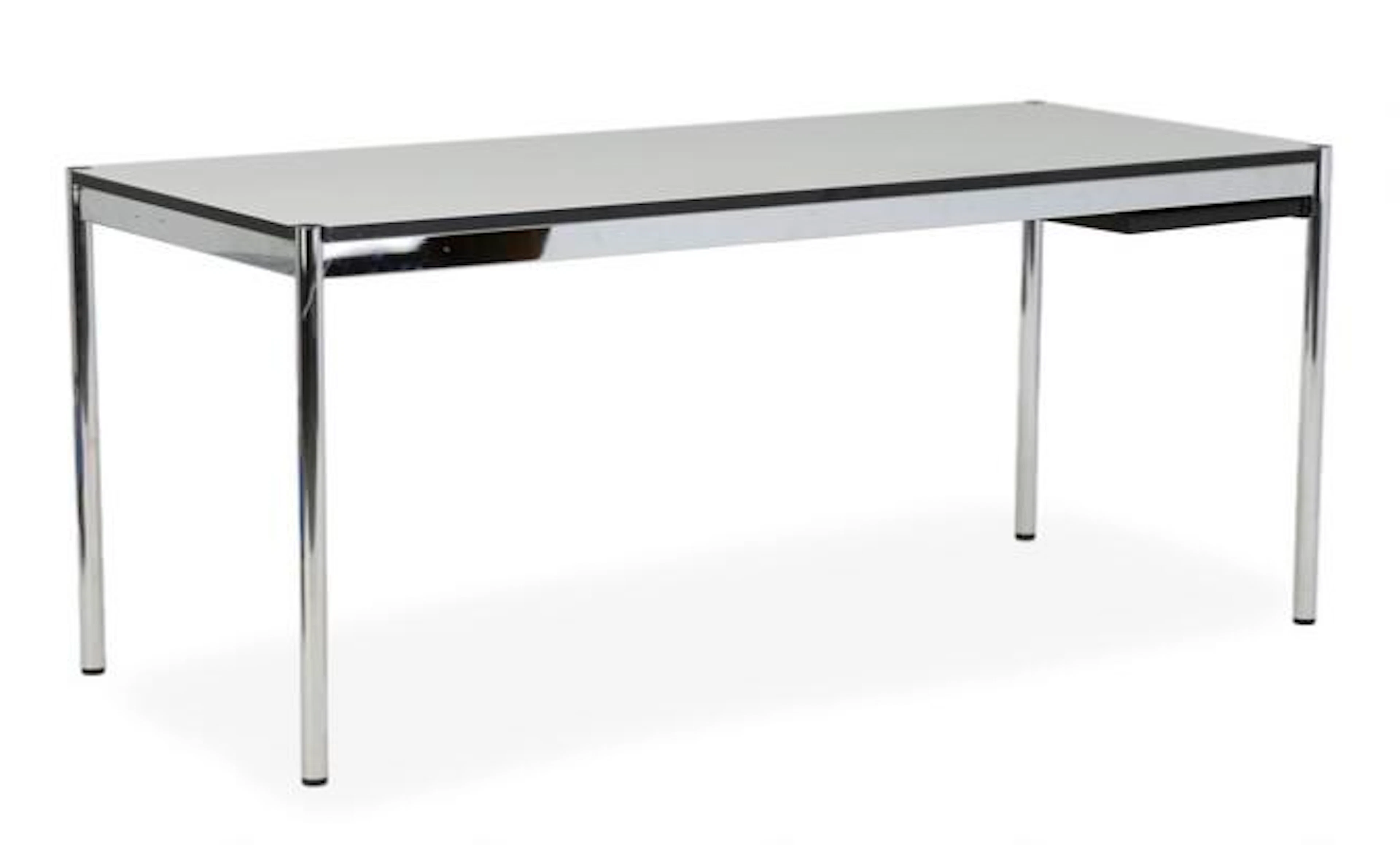 Paul Schärer, Fritz Haller: Desk with chromed steel frame, pivoting