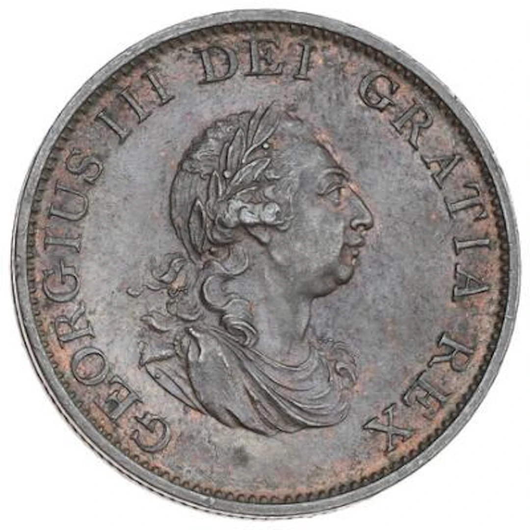 England, George III, 1760-1820, 1/2 Penny 1799, KM 647, S 3778 – Bruun