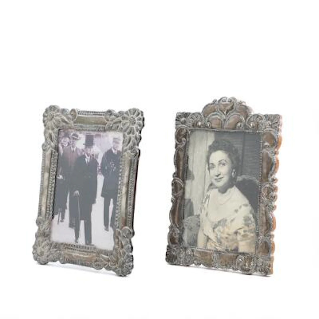 Two frames in sterling silver. 20th century. 31 x 25 and 33 x 23.5