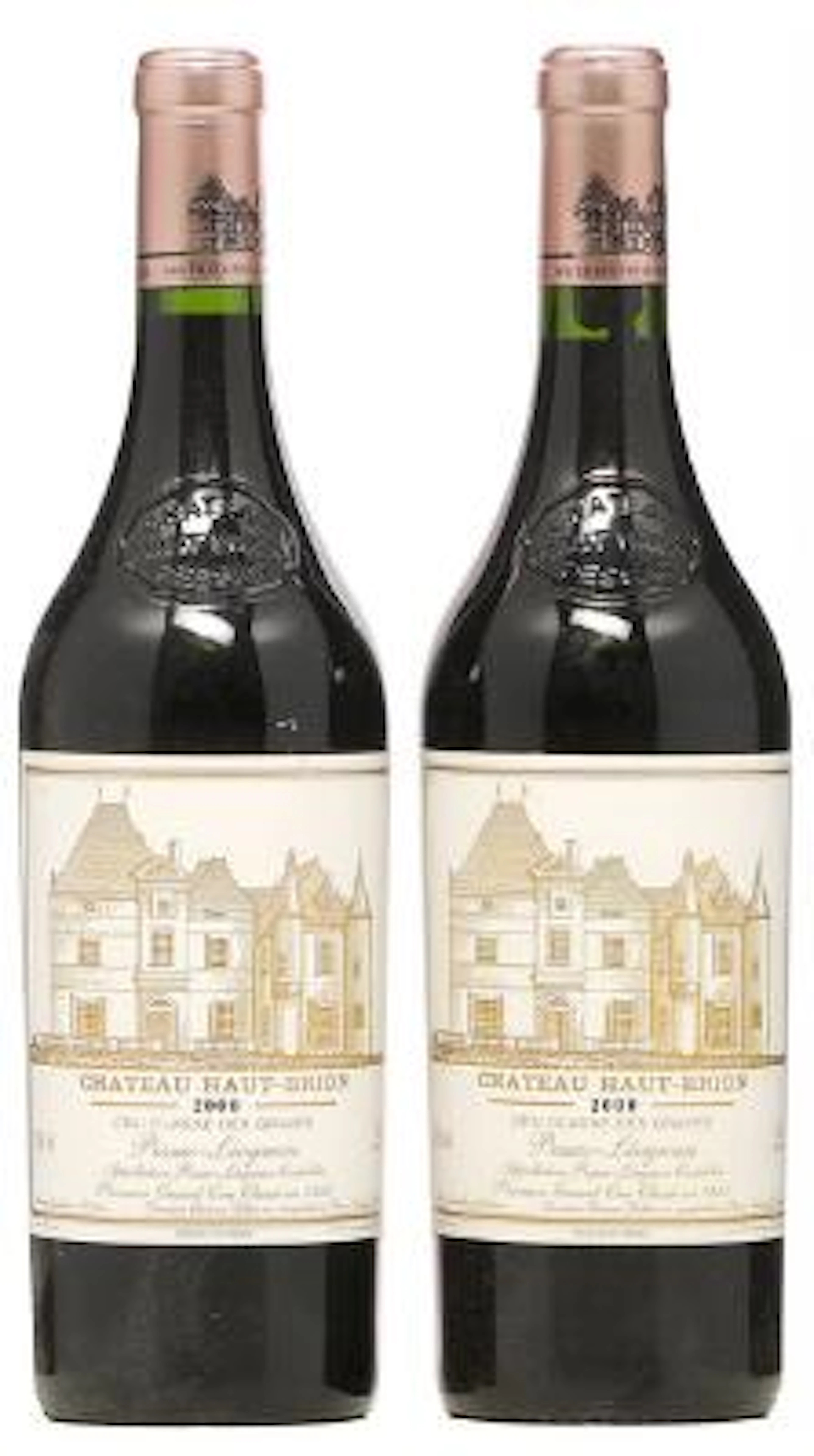 2 bts. Château Haut Brion, Pessac-Léognan. 1. Cru Classé 2000 A (hf/in).