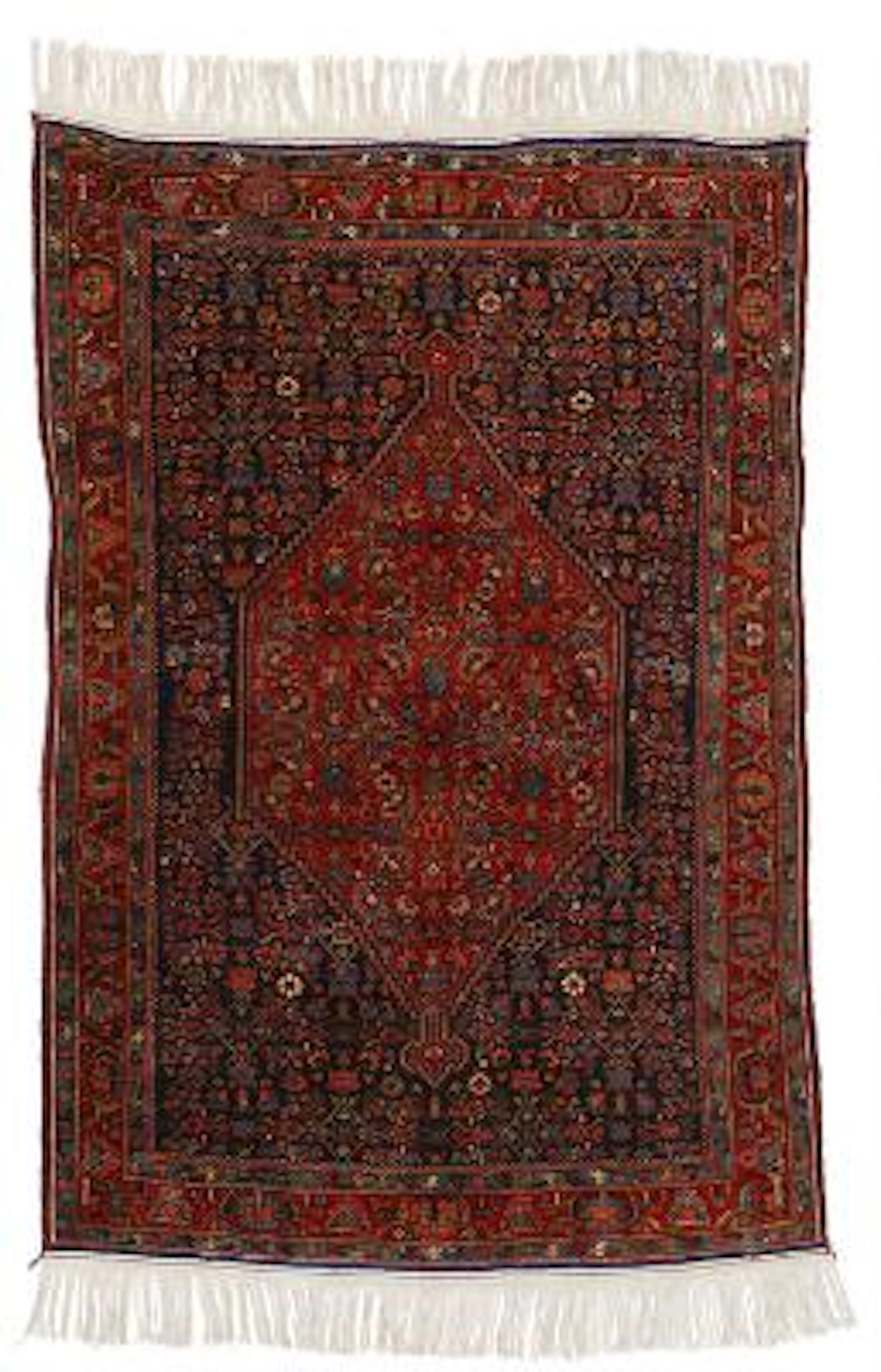 A Bidjar rug, Persia. Medallion design with herati pattern. Good quality.