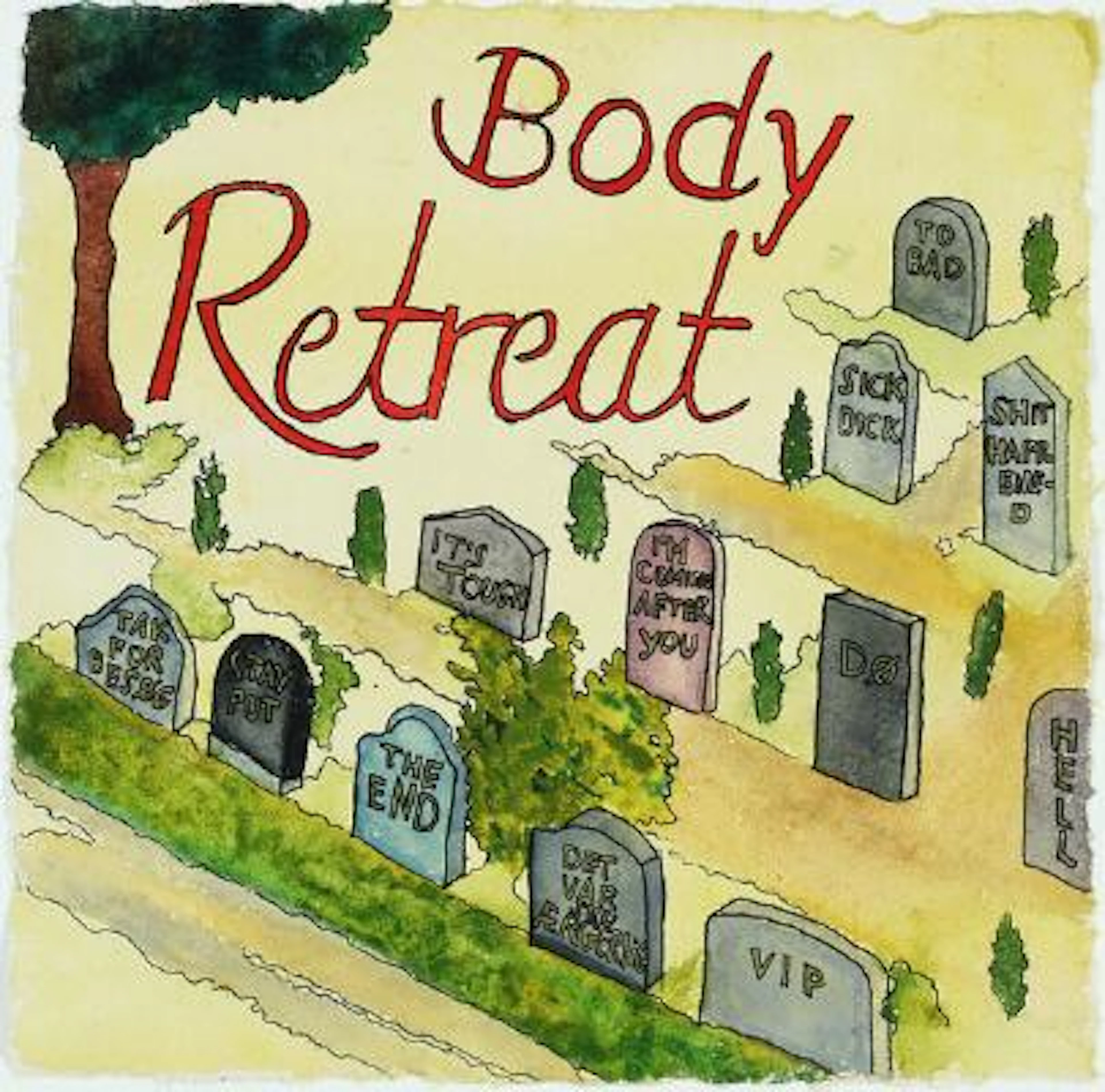 Andreas Schulenburg: "Body Retreat", 2019. Unsigned. Indian ink and