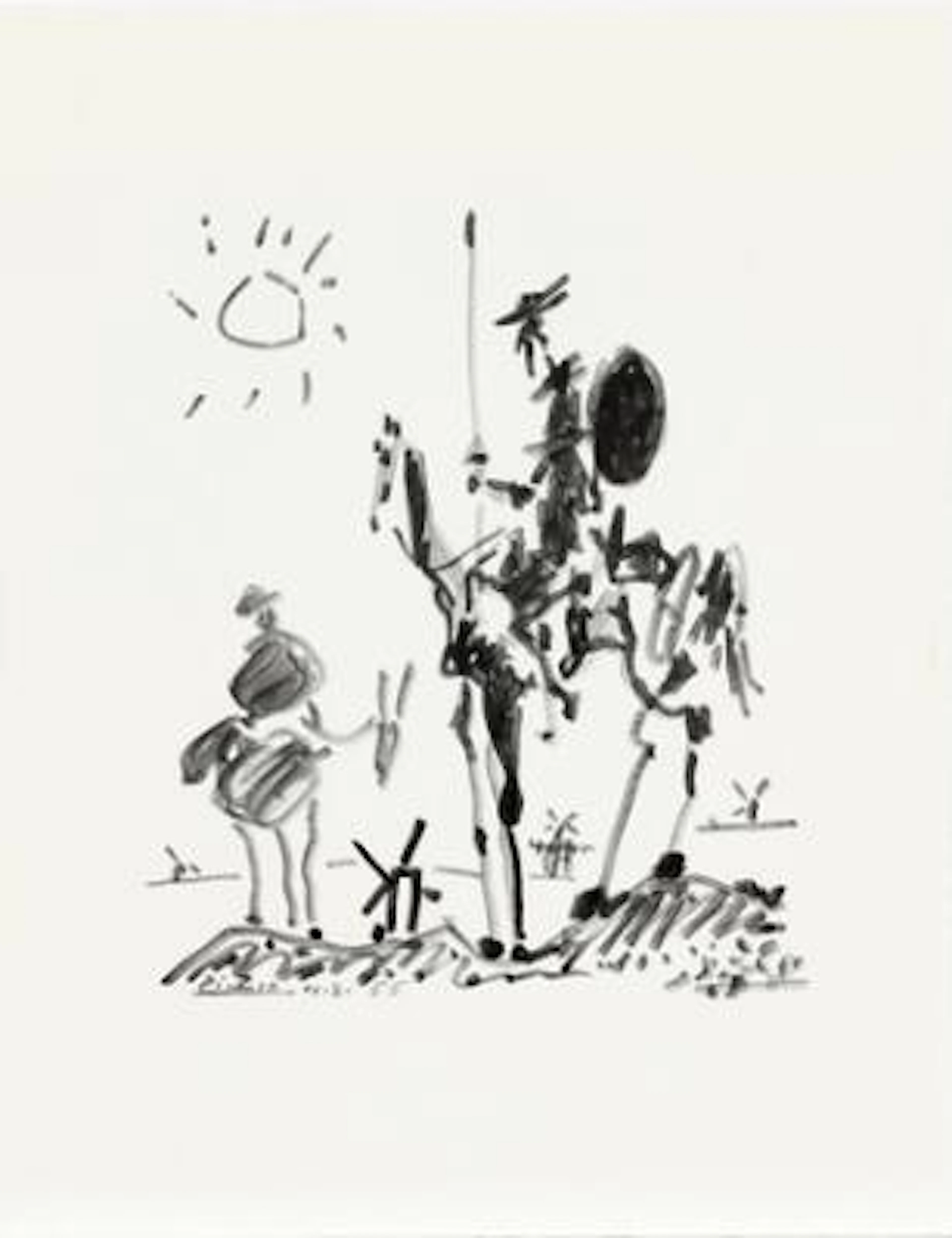 Pablo Picasso, after: Signed in the print. Lithograph. Sheet size