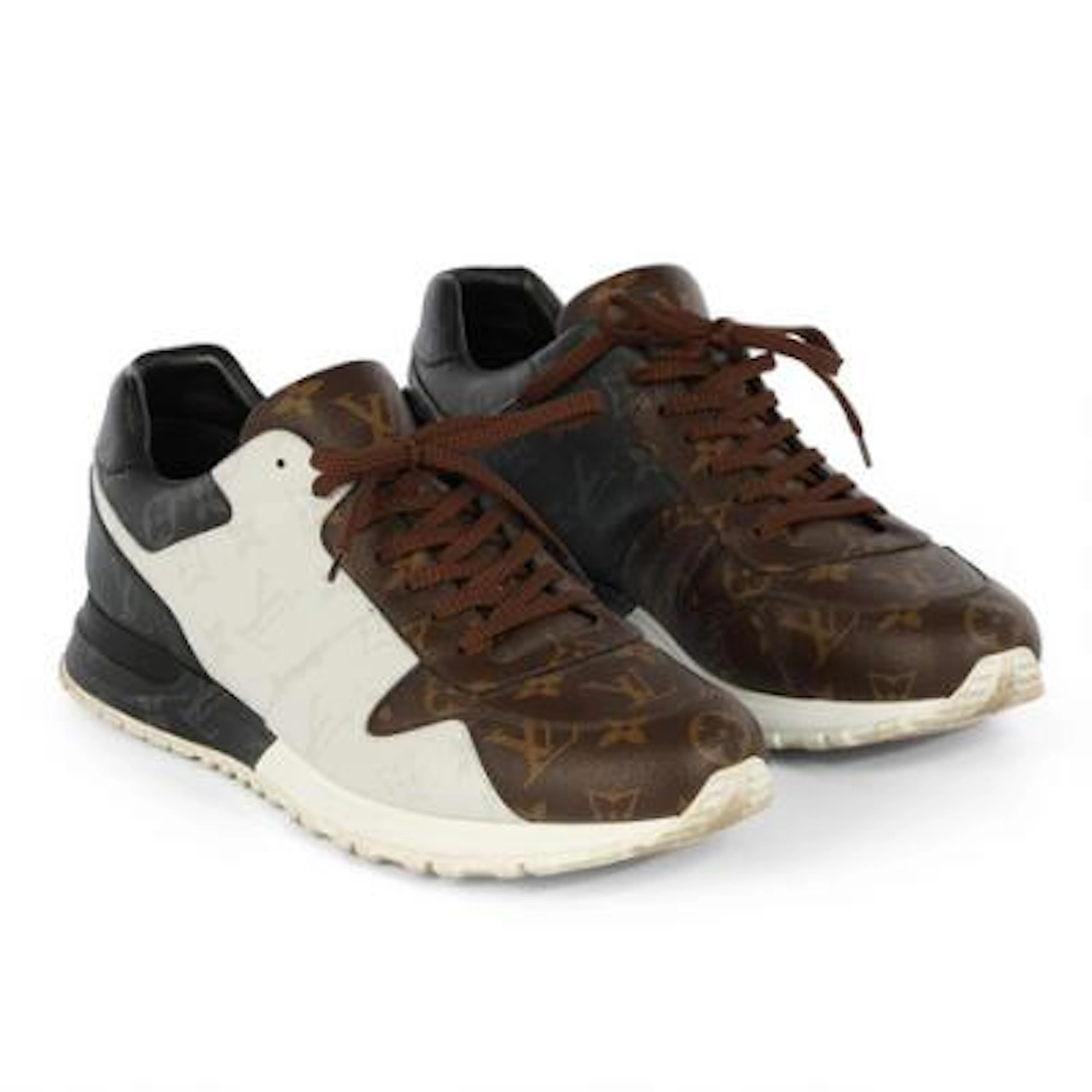 Louis Vuitton: A pair of sneakers "Run Away" sneakers of white, grey