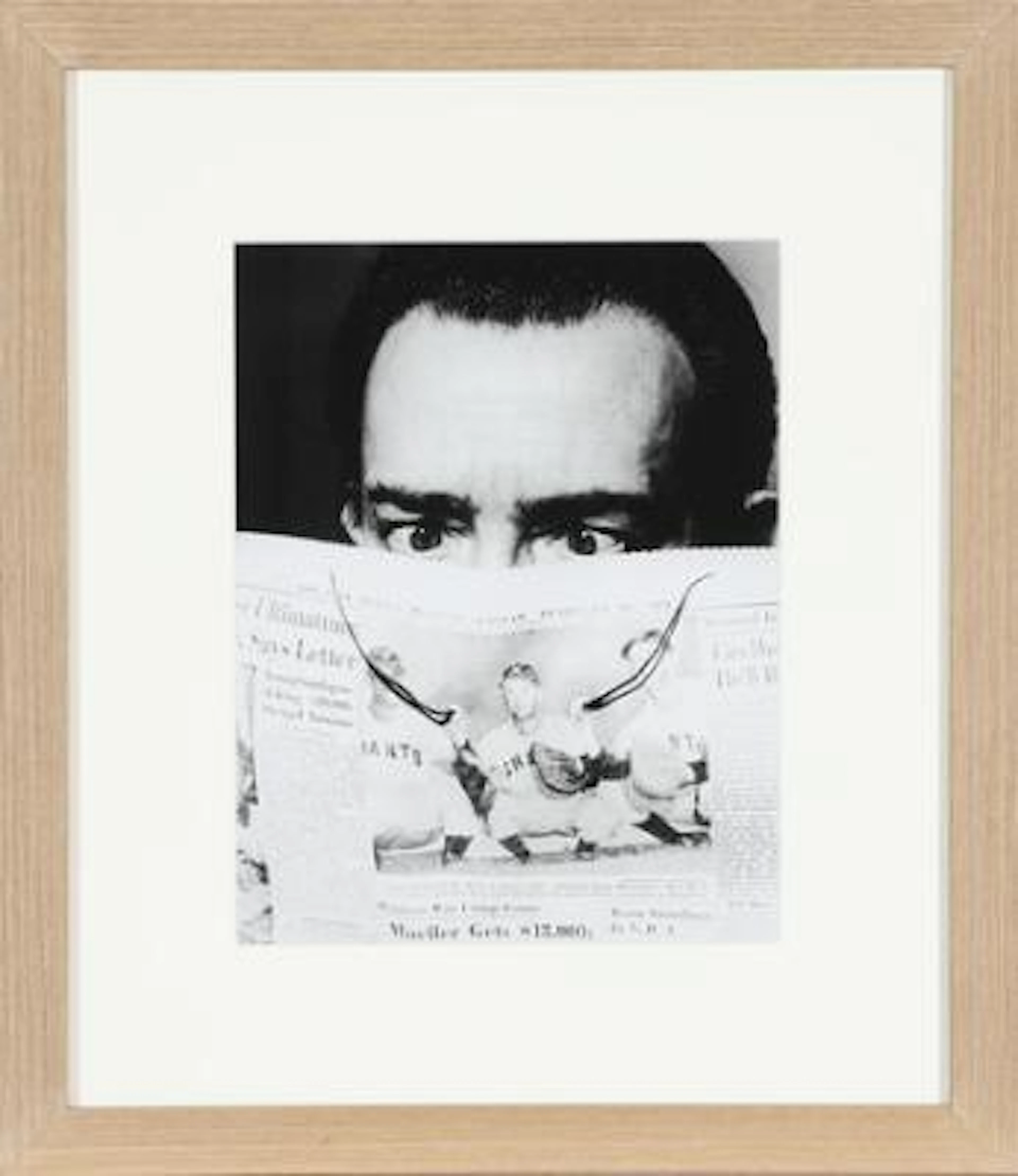 Philippe Halsman: Large back-and-white portrait of the Spanish painter