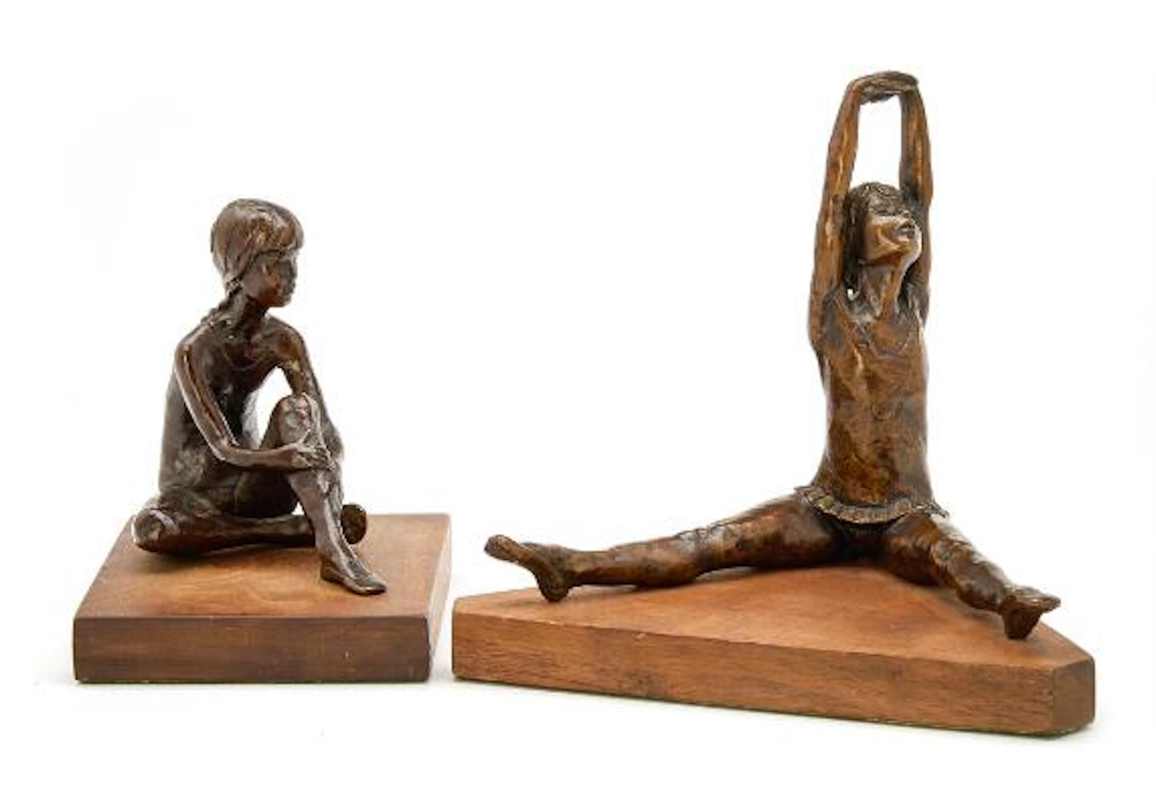 Sterett-Gittings Kelsey: Two ballerinas. Signed SGK and one with plaque.