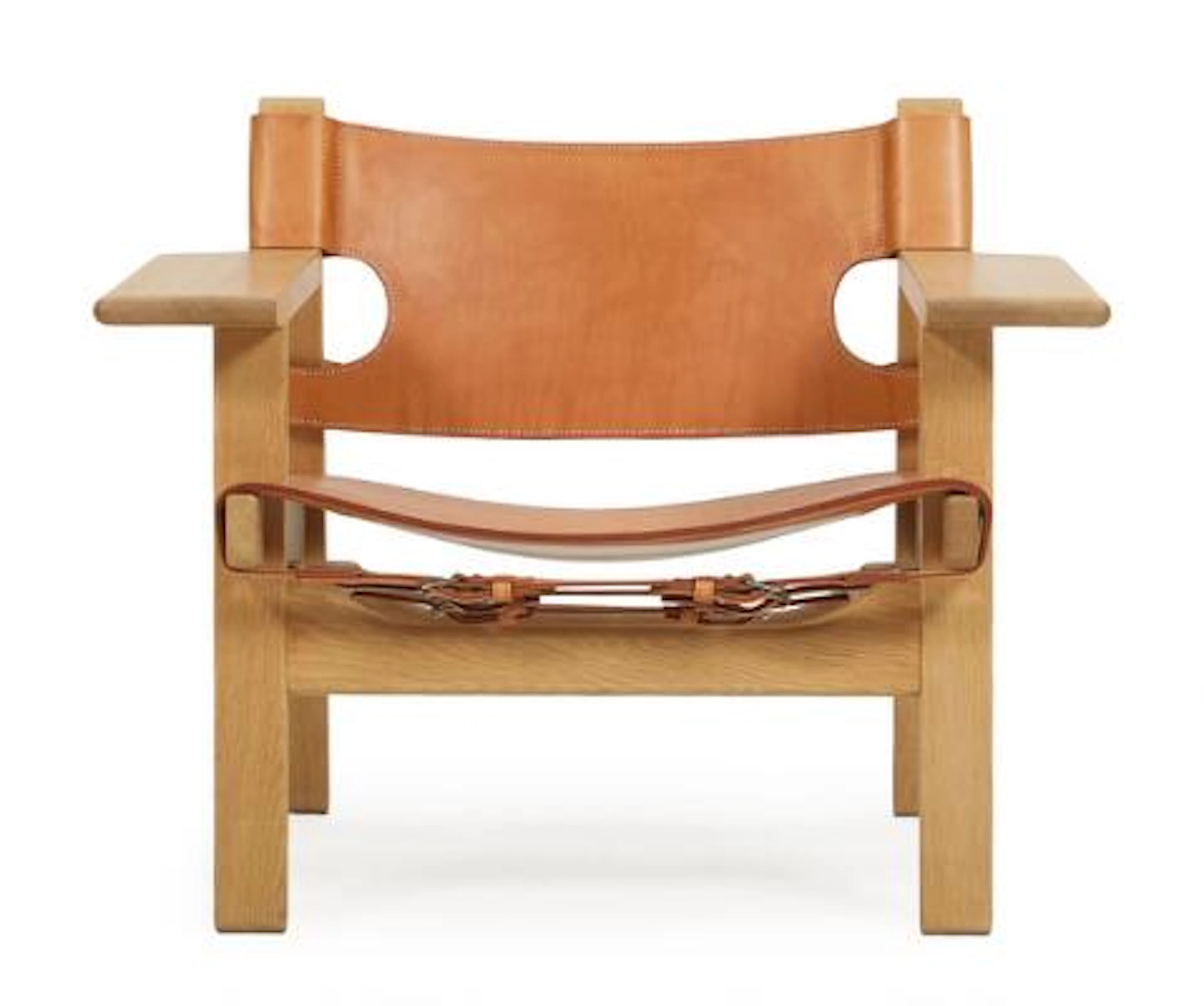 Børge Mogensen: "The Spanish Chair". An oak armchair with full grain