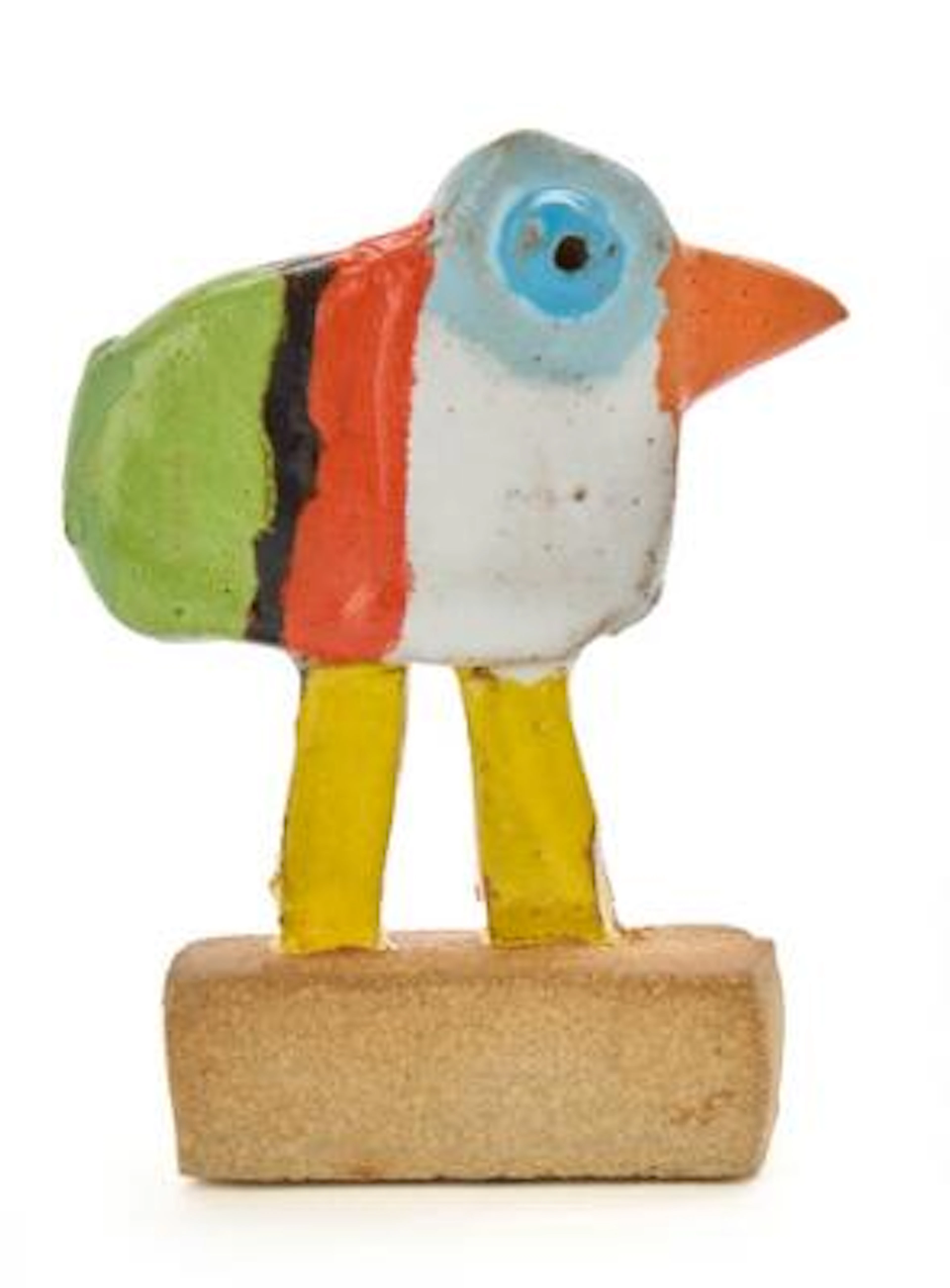Leif Sylvester: Small bird. Signed Sylvester. Partially glazed stoneware.