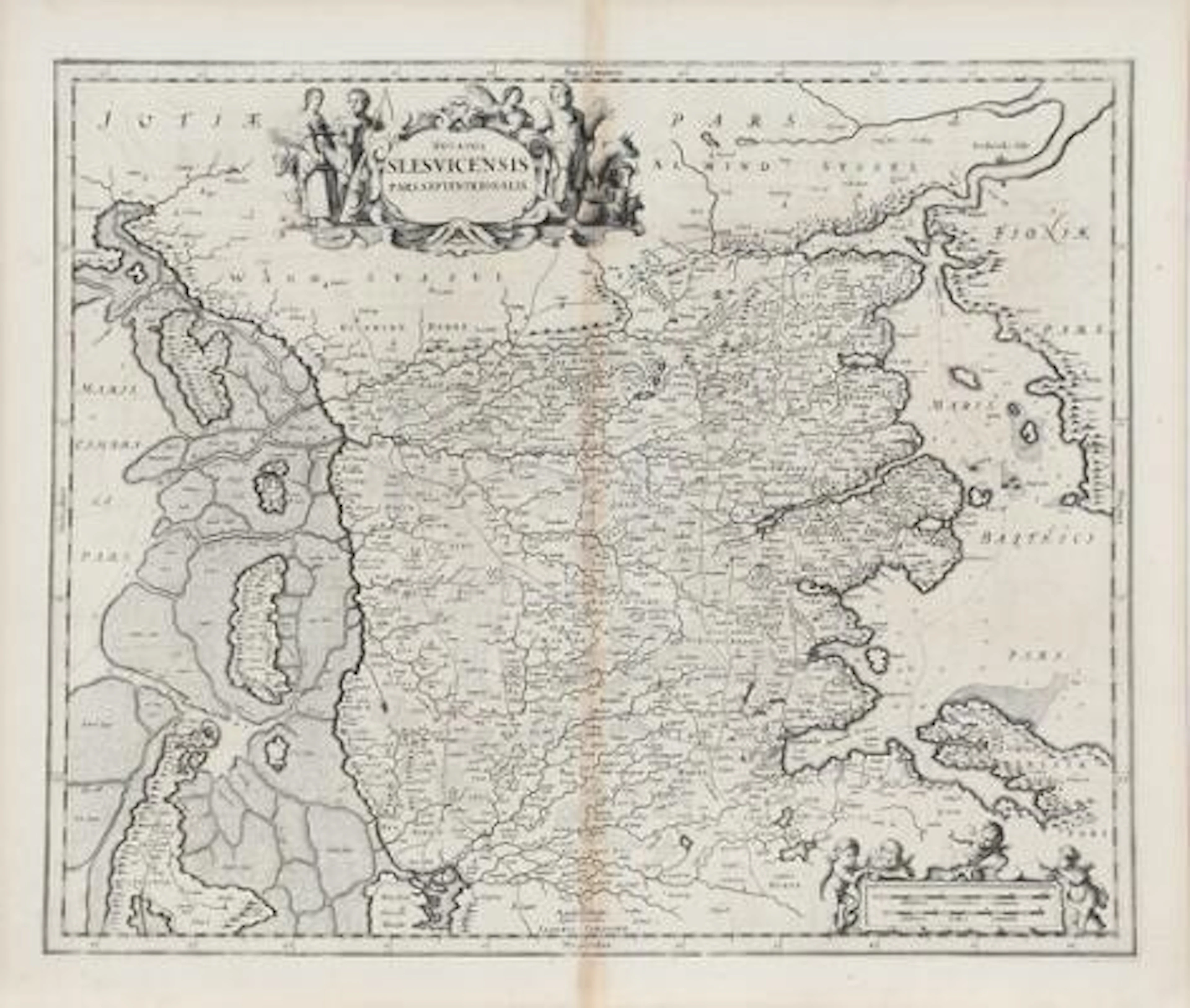 Jan Janssonius: "Ducatus Slesvicensis Pars Septentrionalis". 1675.