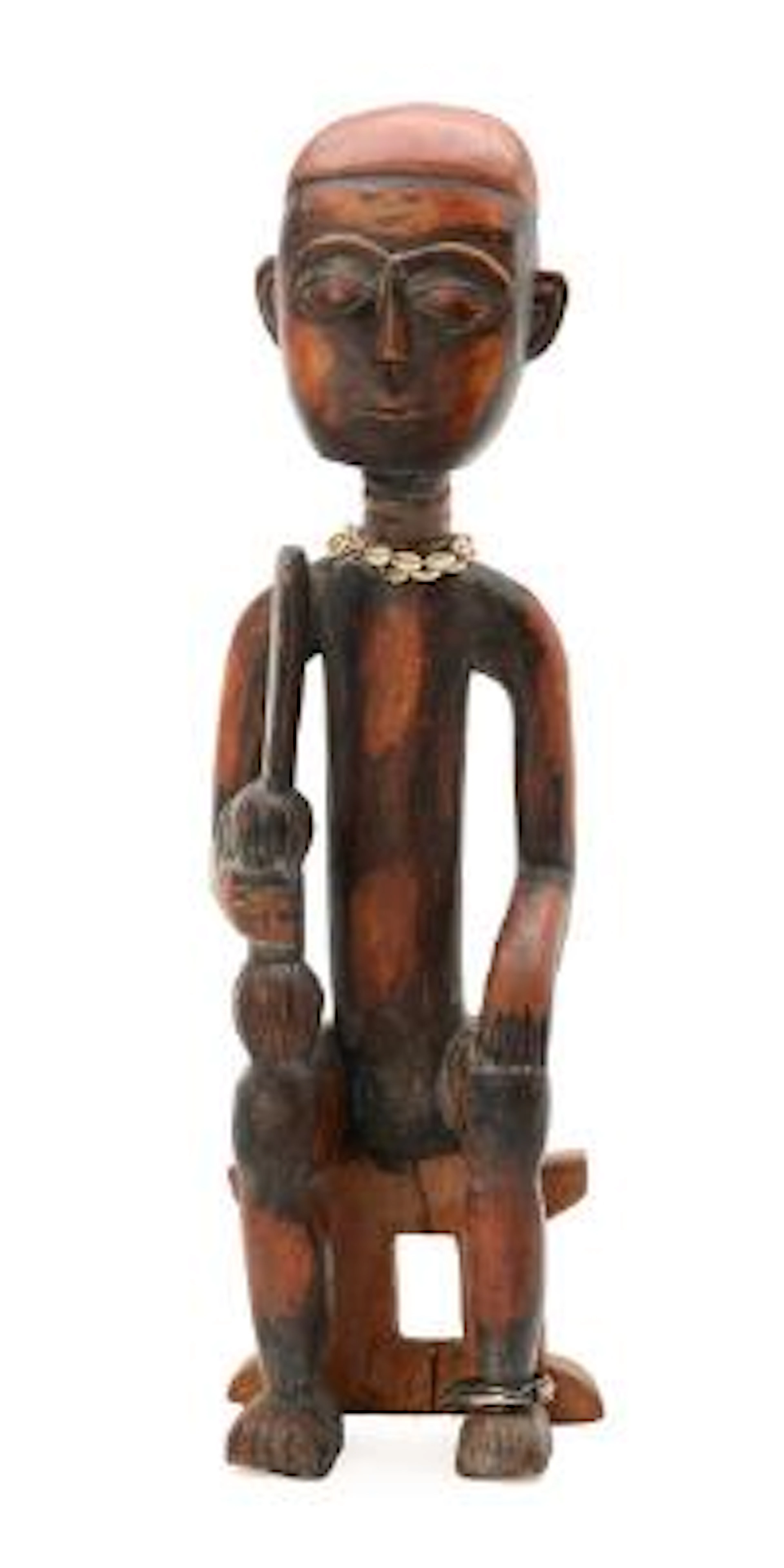 African ancestor figure, Melanesia. Marked with crowned H, Prince