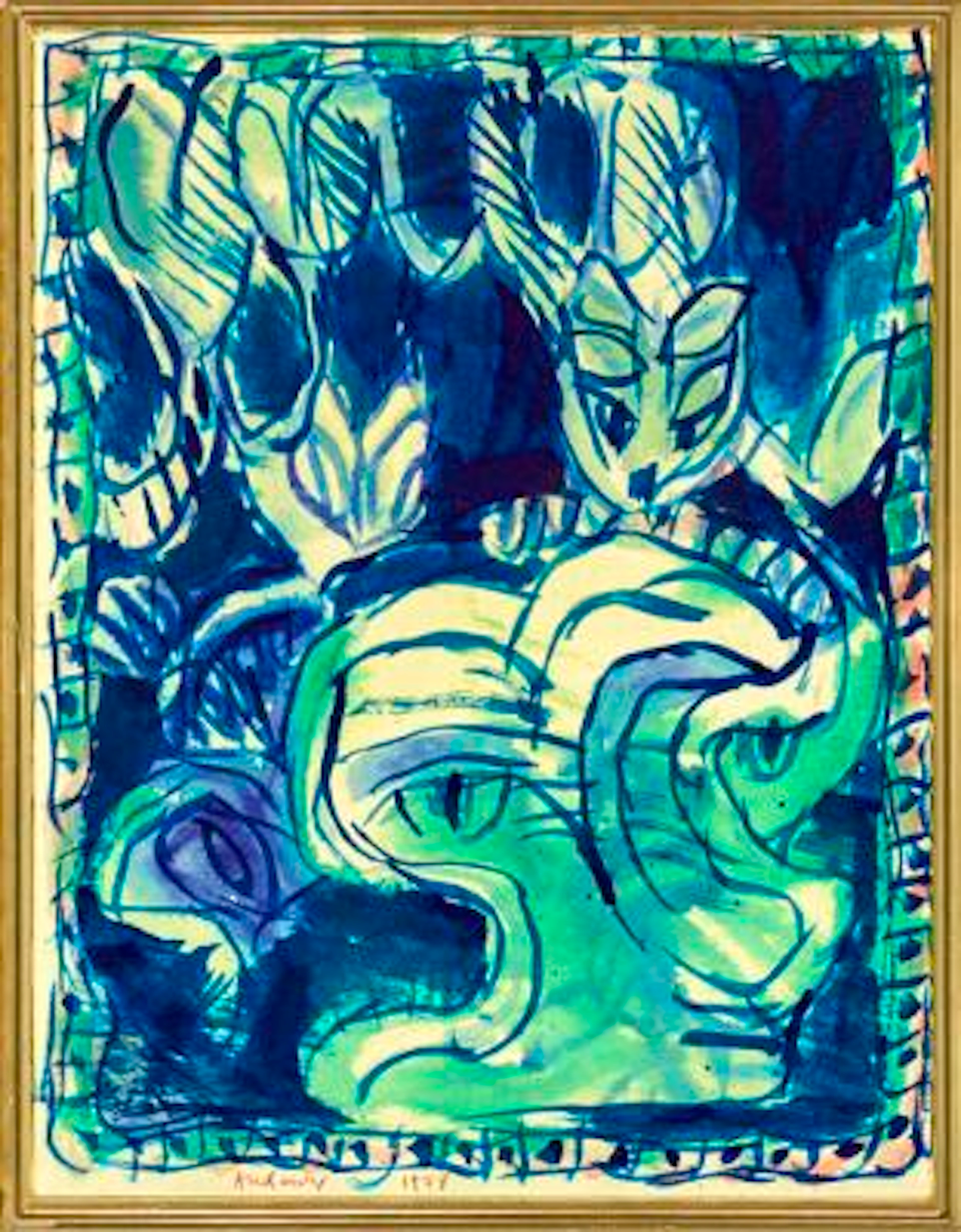 Pierre Alechinsky: "La graine de l'herbe". Signed Alechinsky 1978;