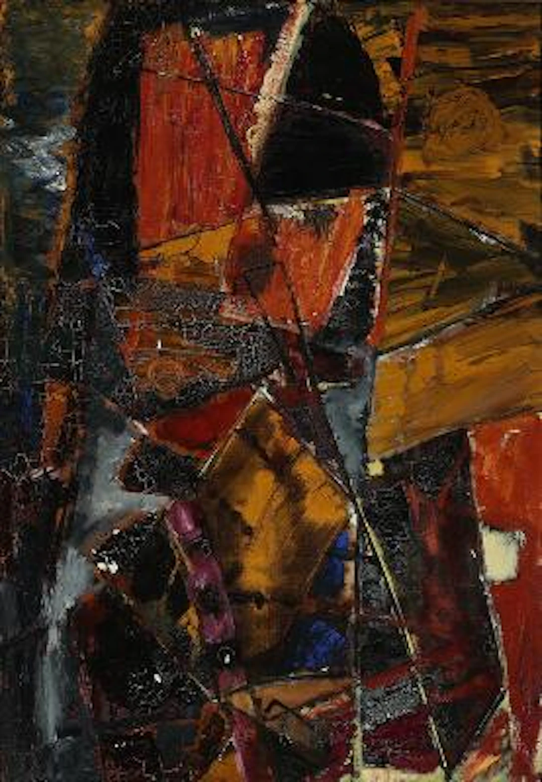Knud Nielsen: "Oktober", 1960. Signed on the reverse with title and