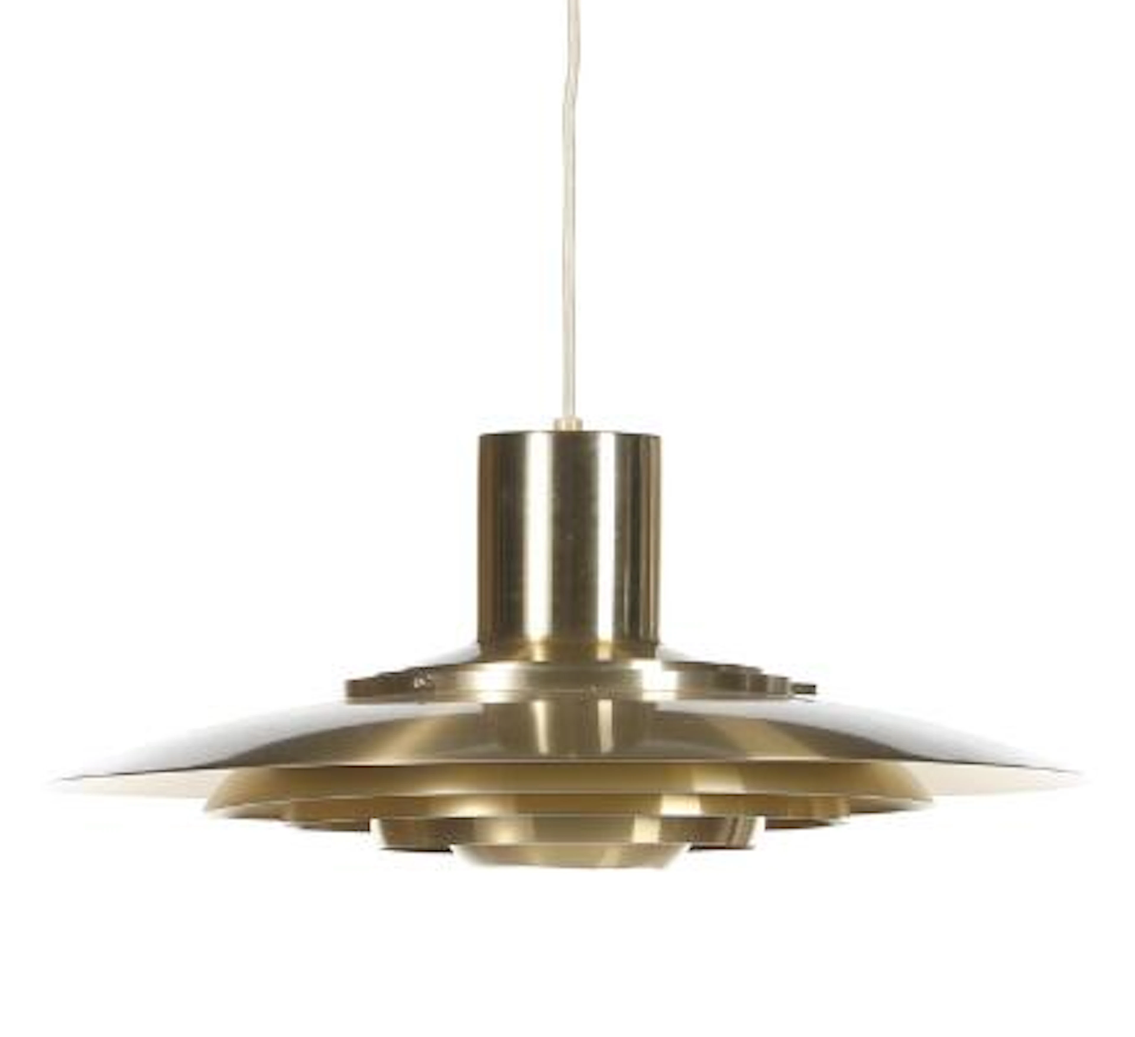 Preben Fabricius, Jørgen Kastholm: A brass coated aluminium pendant.
