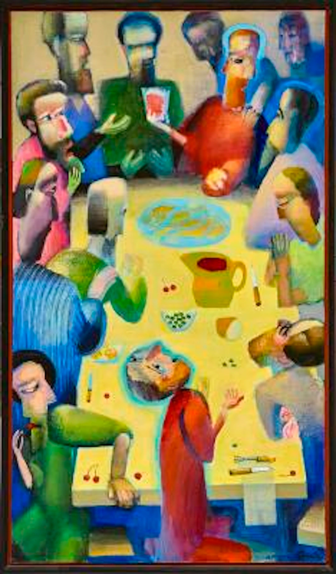 Arne Haugen Sørensen: "Nadver på højkant", 1998. Signed A. Haugen
