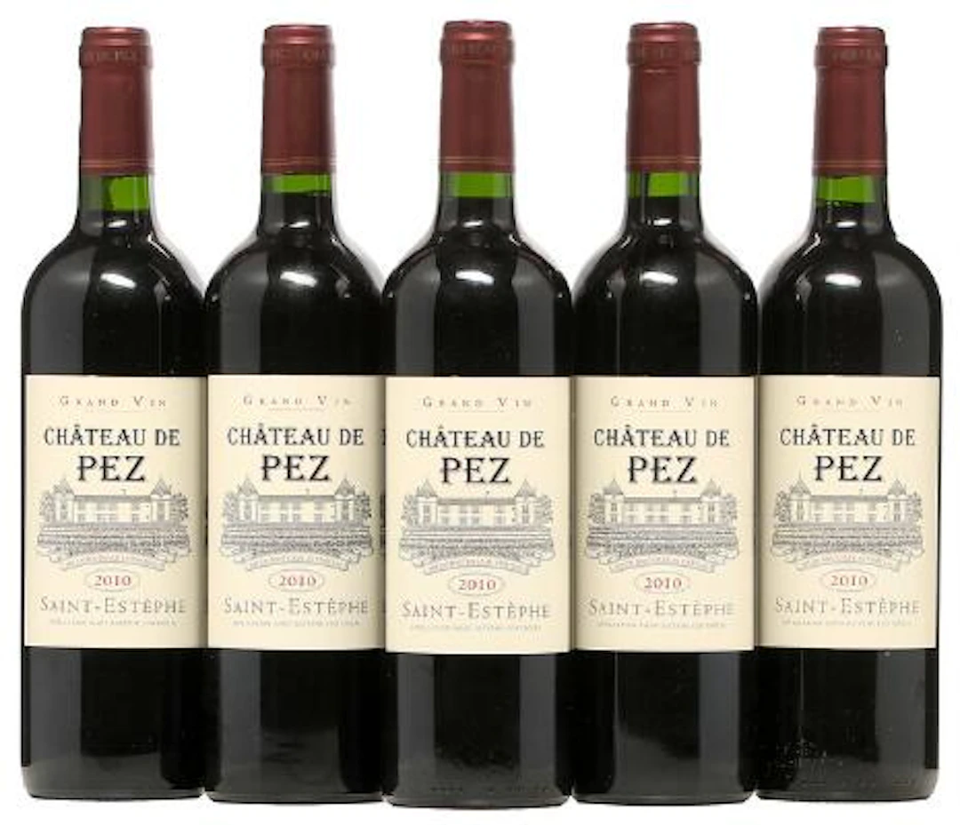 5 bts. Château de Pez, Saint-Estephe 2010 A (hf/in). – Bruun Rasmussen