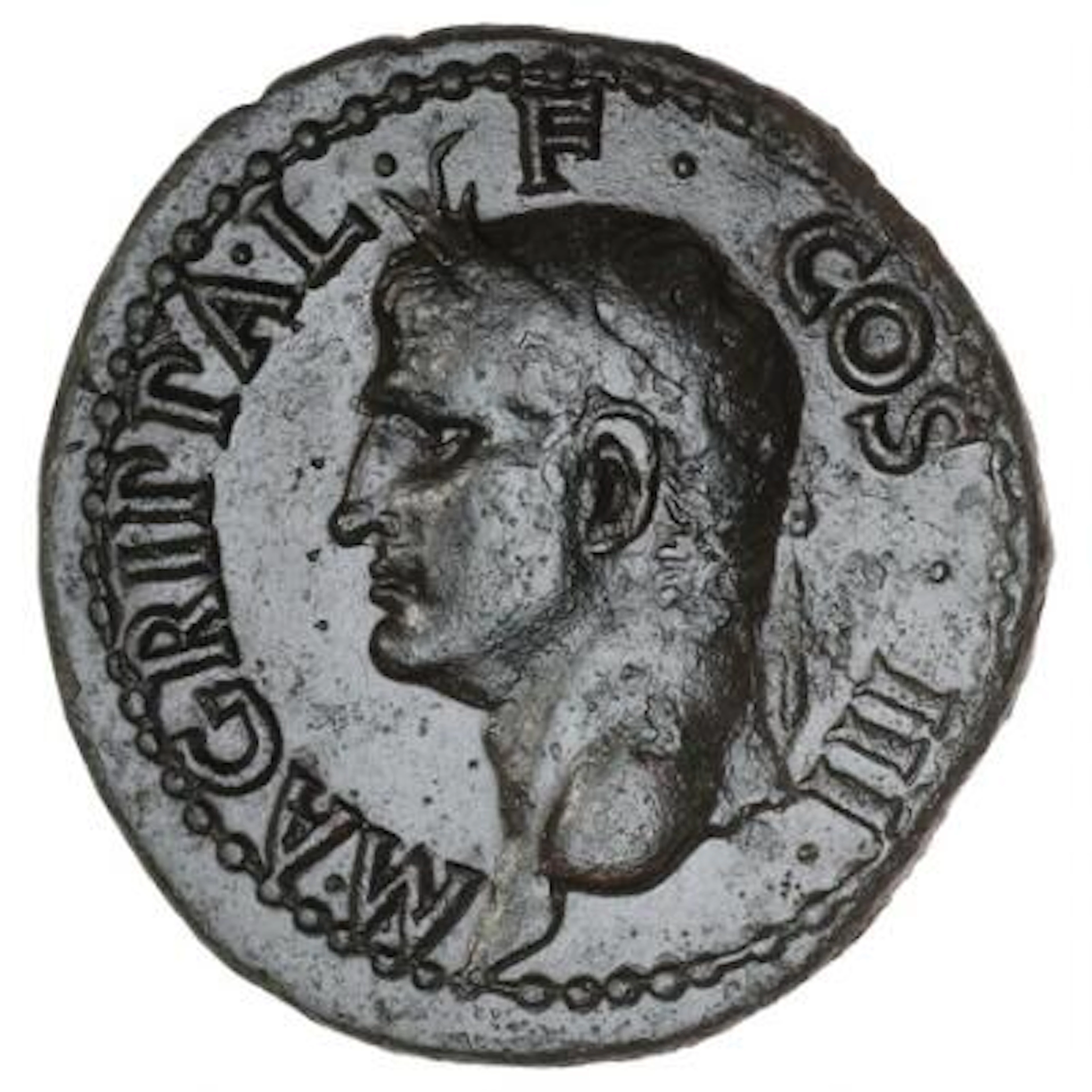 Roman Empire, Agrippa, died 12 BC, As, Rome, struck under Caligula