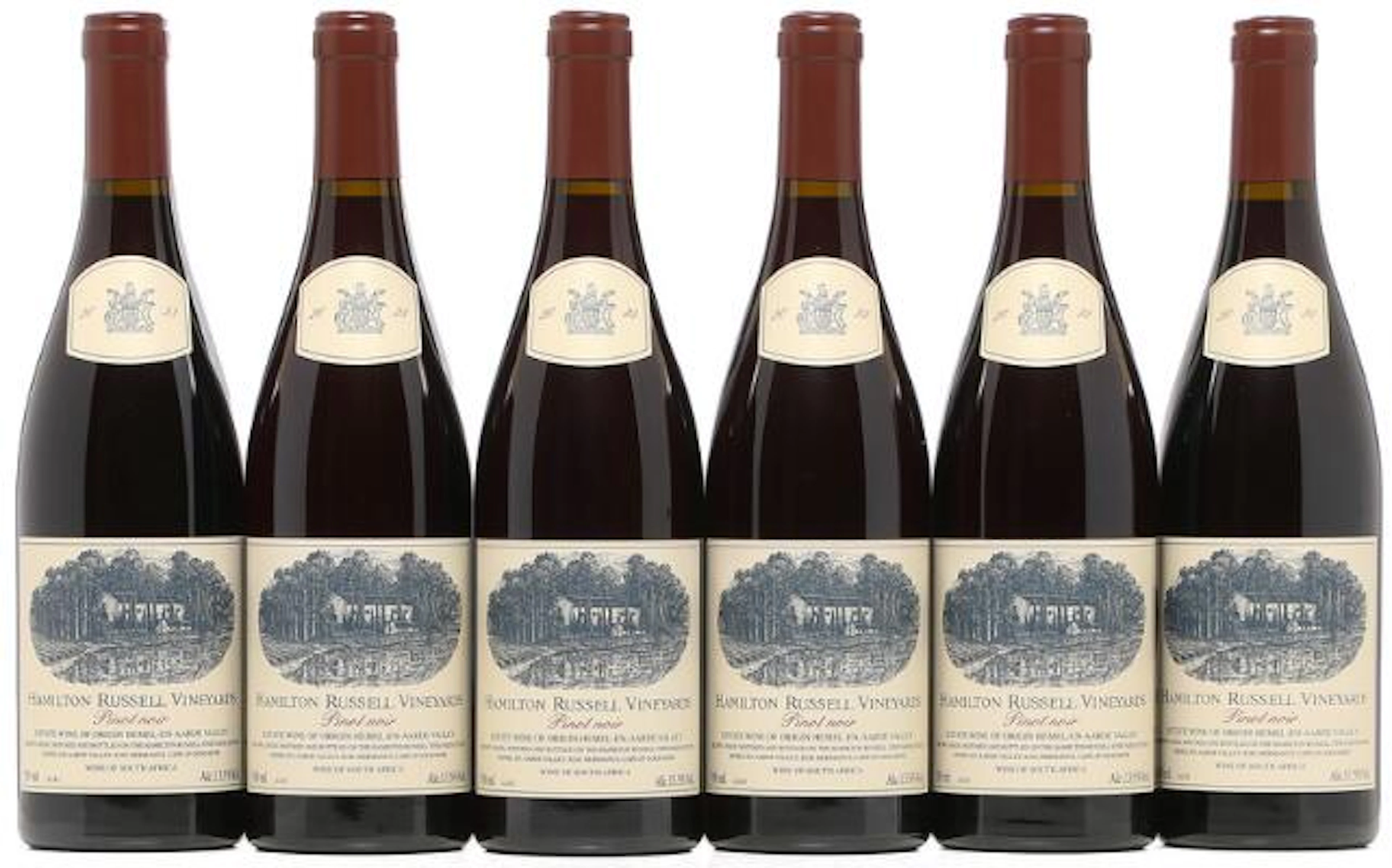6 bts. Pinot Noir, Hamilton Russell Vineyards 2023 A (hf/in). Oc.