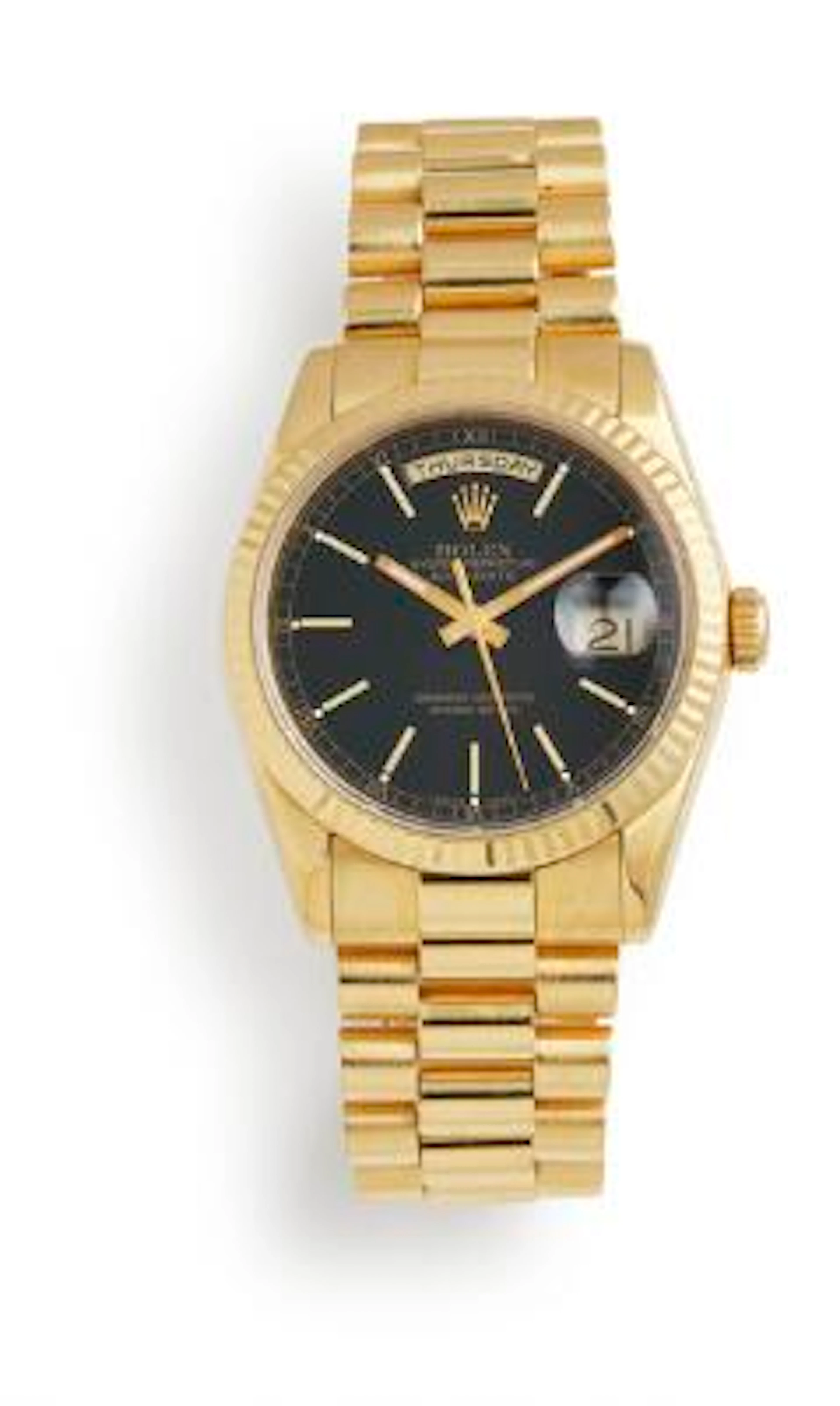 Rolex: Day-Date of 18k gold, ref. 118238. Mechanical movement with