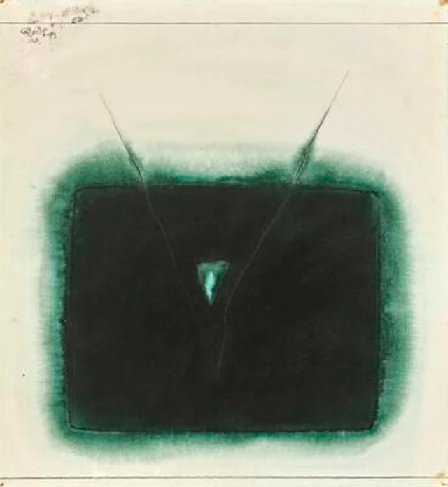 Sohan Qadri: Untitled. Signed Qadri Oct. 93; signed with dedication