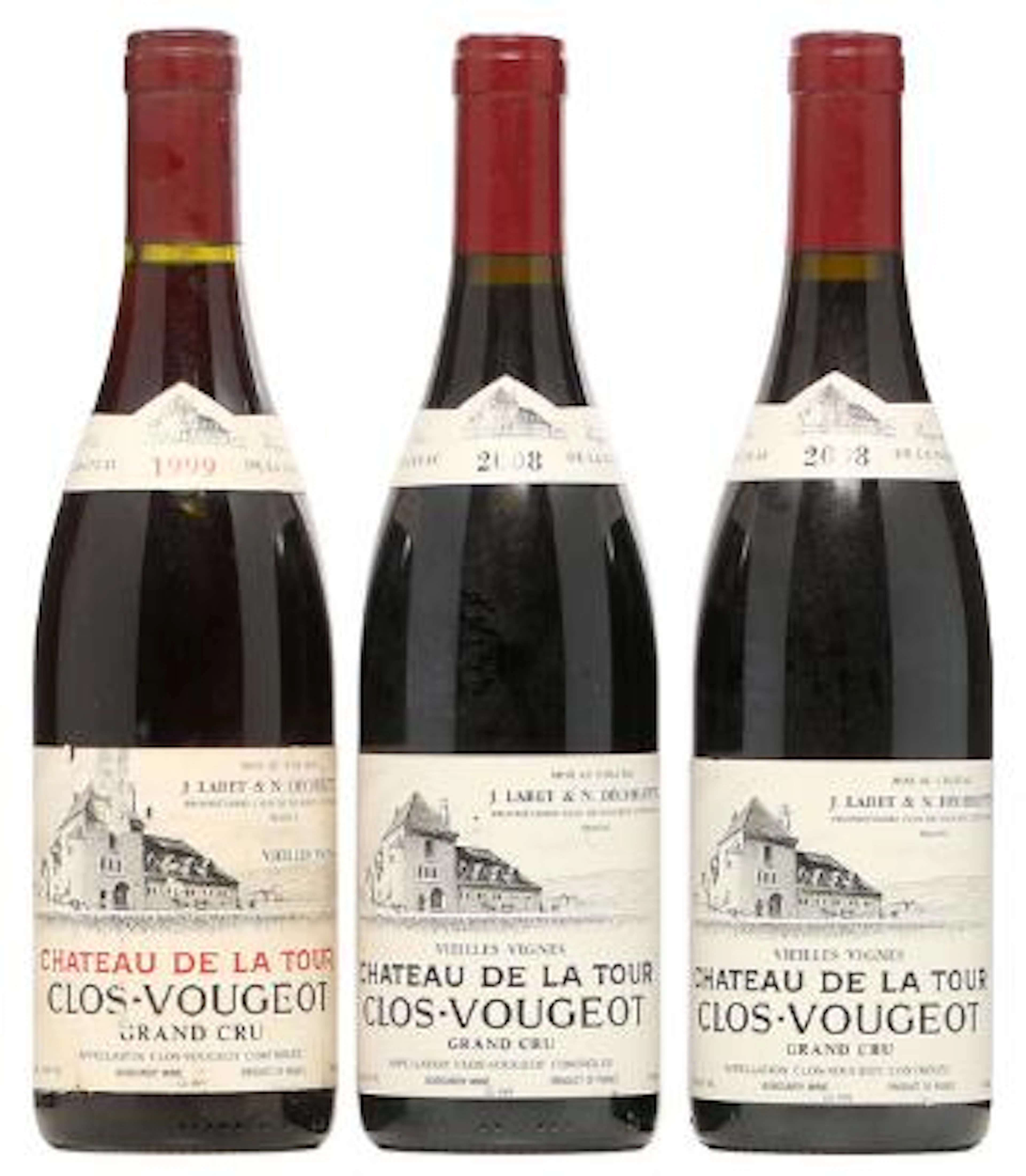 1 bt. Clos de Vougeot Grand Cru, Chateau de la Tour 1999 A (hf/in).