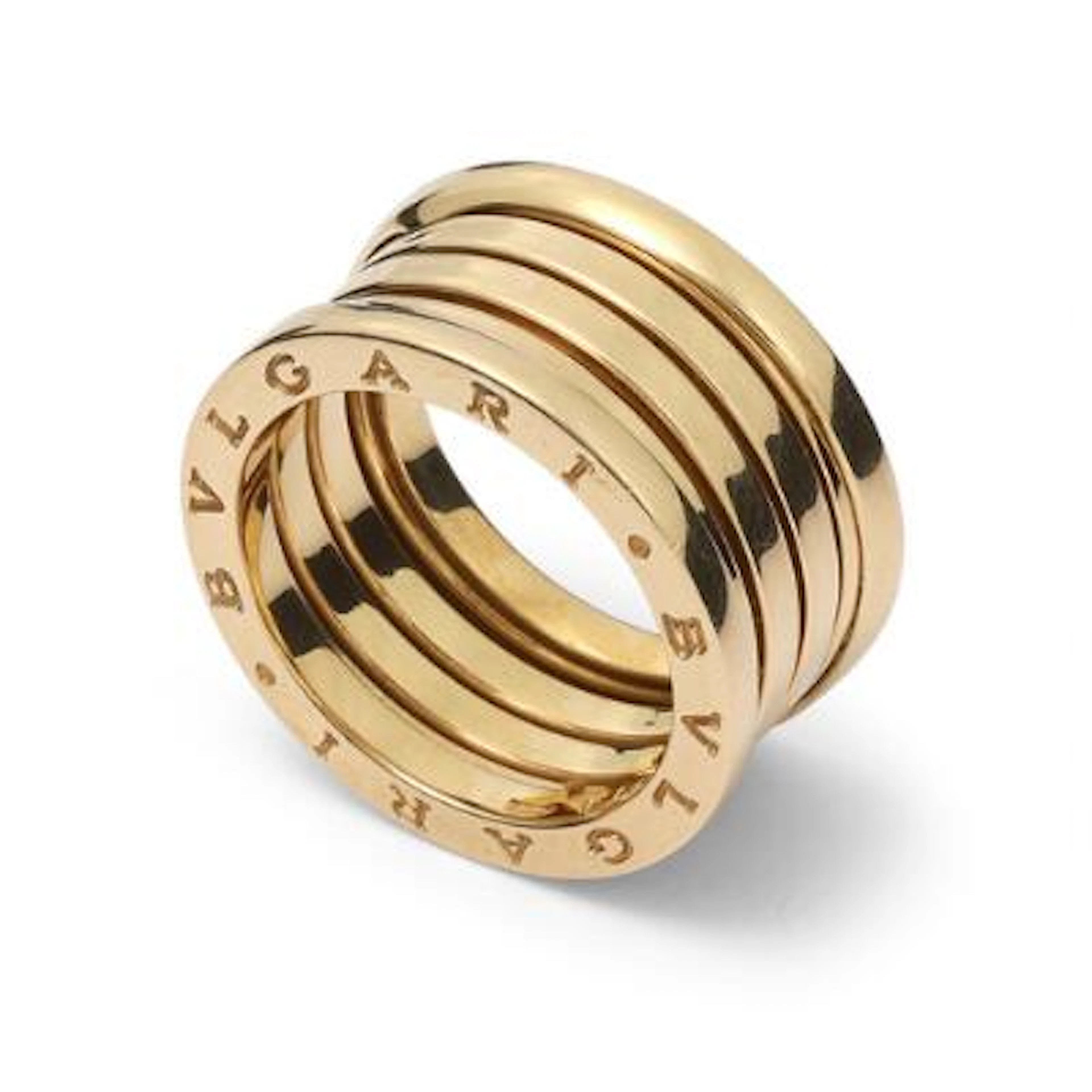 Bulgari: A "B.Zero1" ring of 18k gold. Weight app. 12.5 g. W. 11 mm.