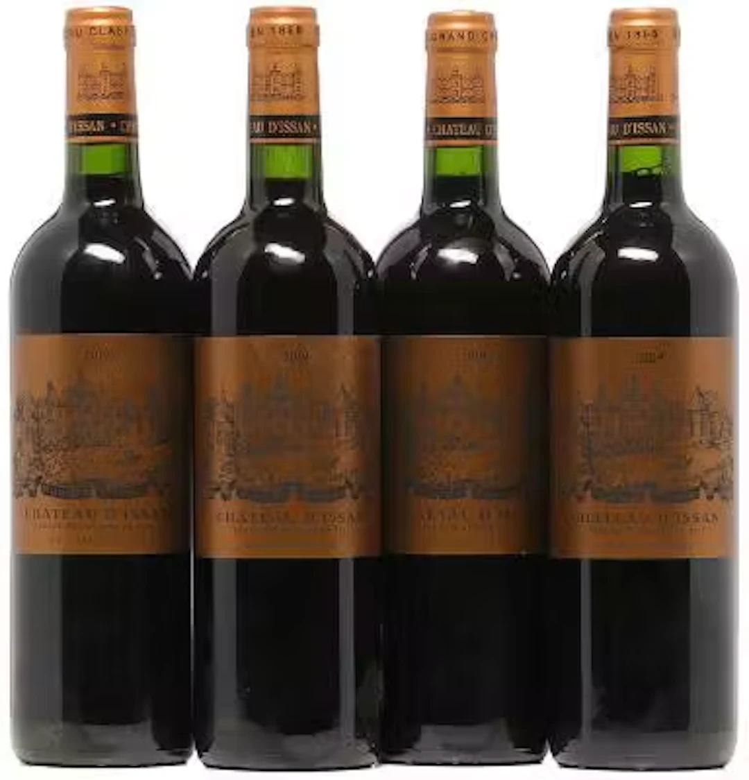 4 bts. Chateau D'Issan, Margaux. 3. Cru Classé 2019 A (hf/in). – Bruun