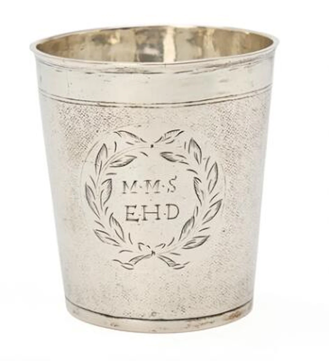 A Danish Baroque silver beaker. Maker Dionis Willadsen, licensed in