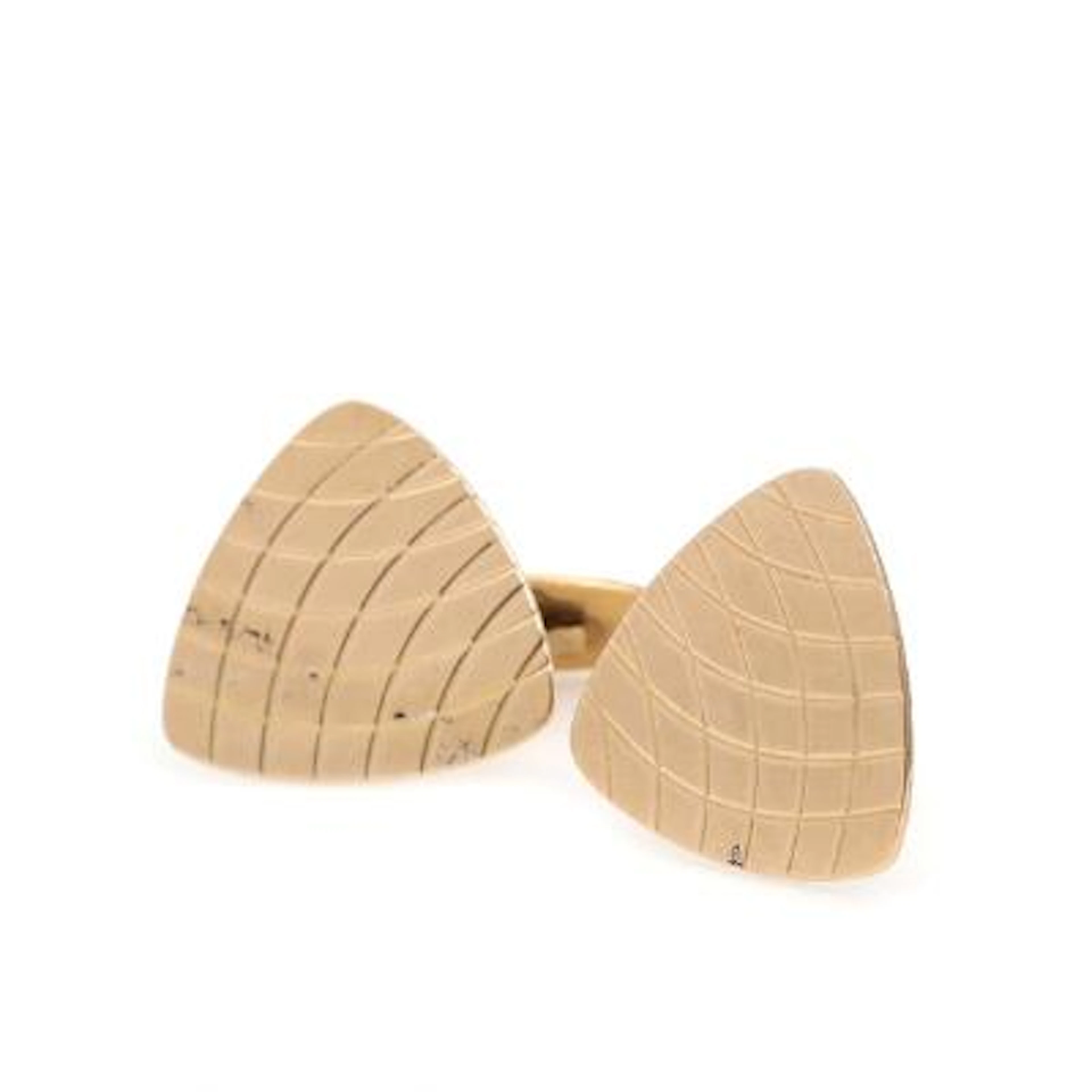 A pair of cufflinks in 14k gold. Front 2 cm. (2) – Bruun Rasmussen Auctioneers