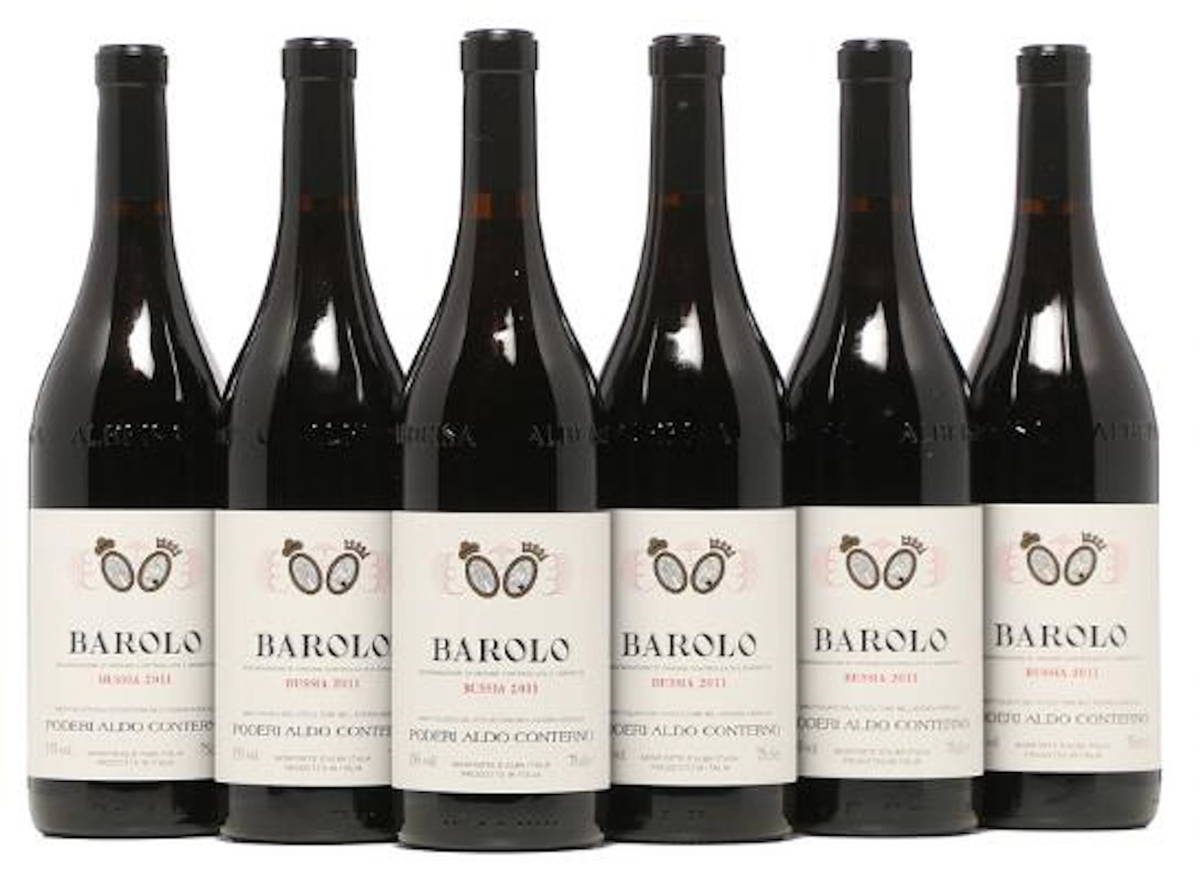 6 bts. Barolo "Bussia", Aldo Conterno 2011 A (hf/in). Oc. – Bruun