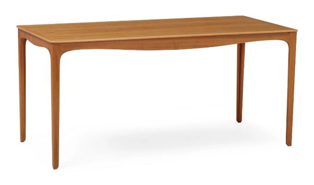 Ole Wanscher: Coffee table in mahogany with curved apron. H. 60. L.