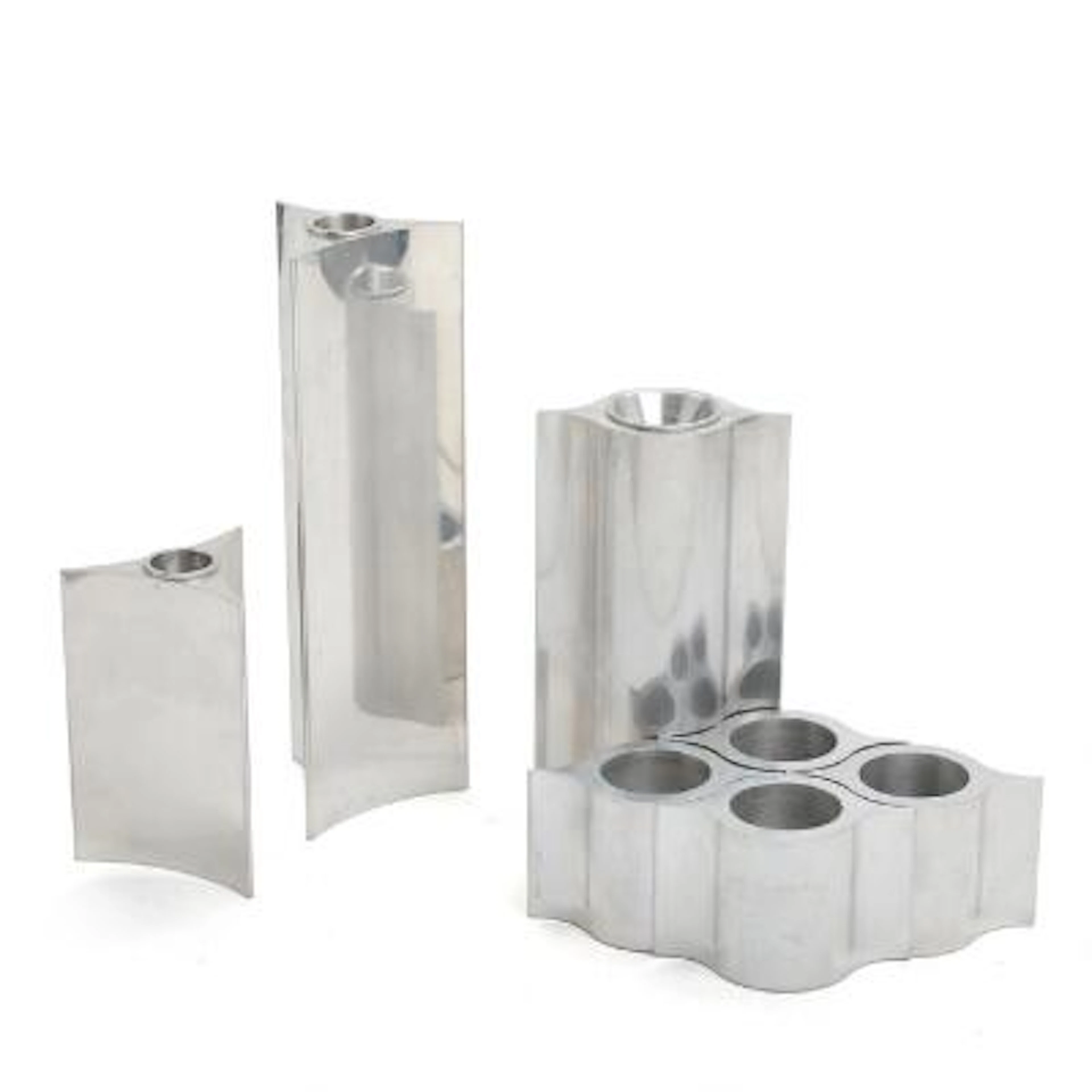 Verner Panton: "Starlight" a.o. Aluminium candlesticks. Manufactured