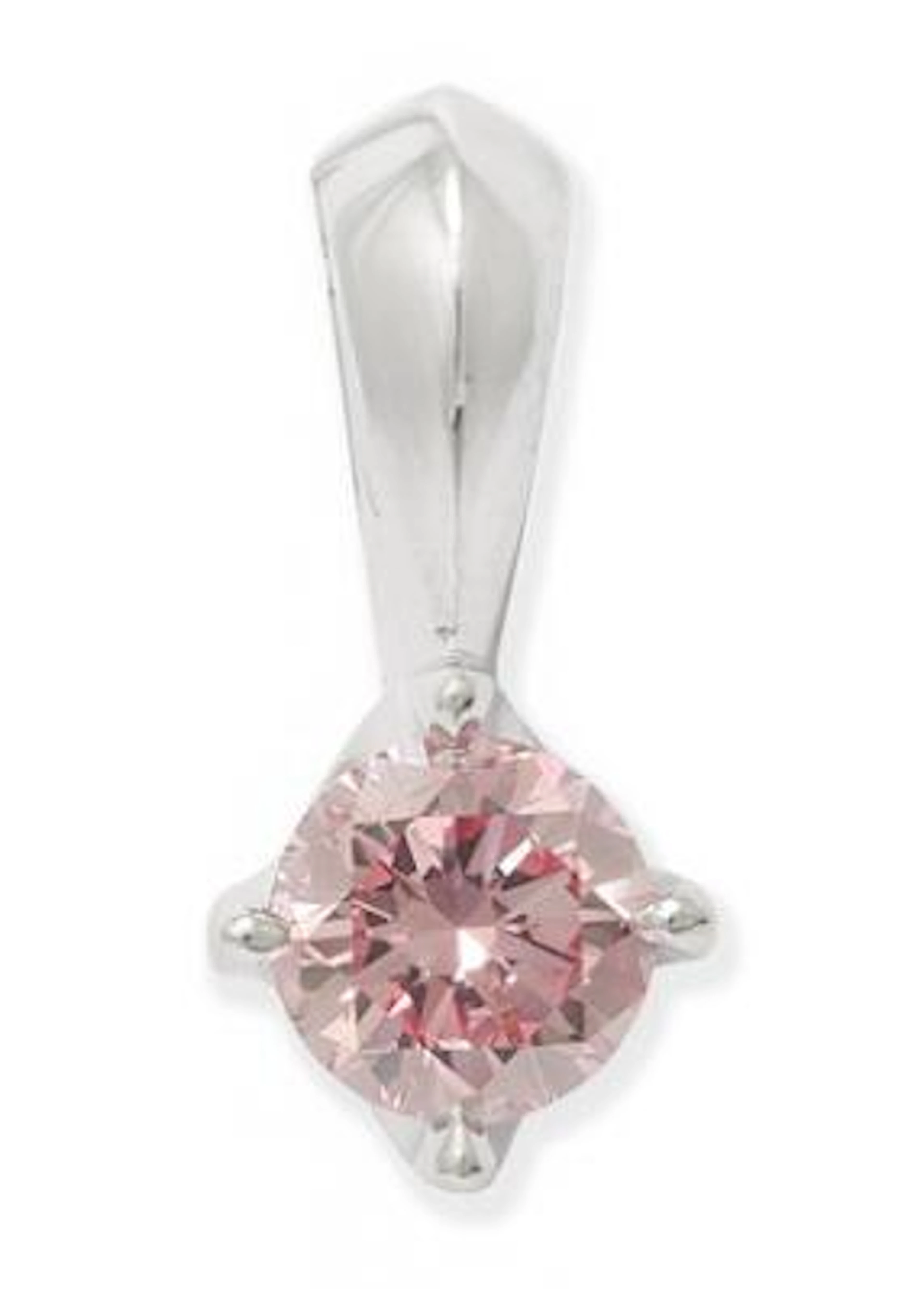 Argyle Pink Diamonds: A diamond necklace set with a rare brilliant-cut