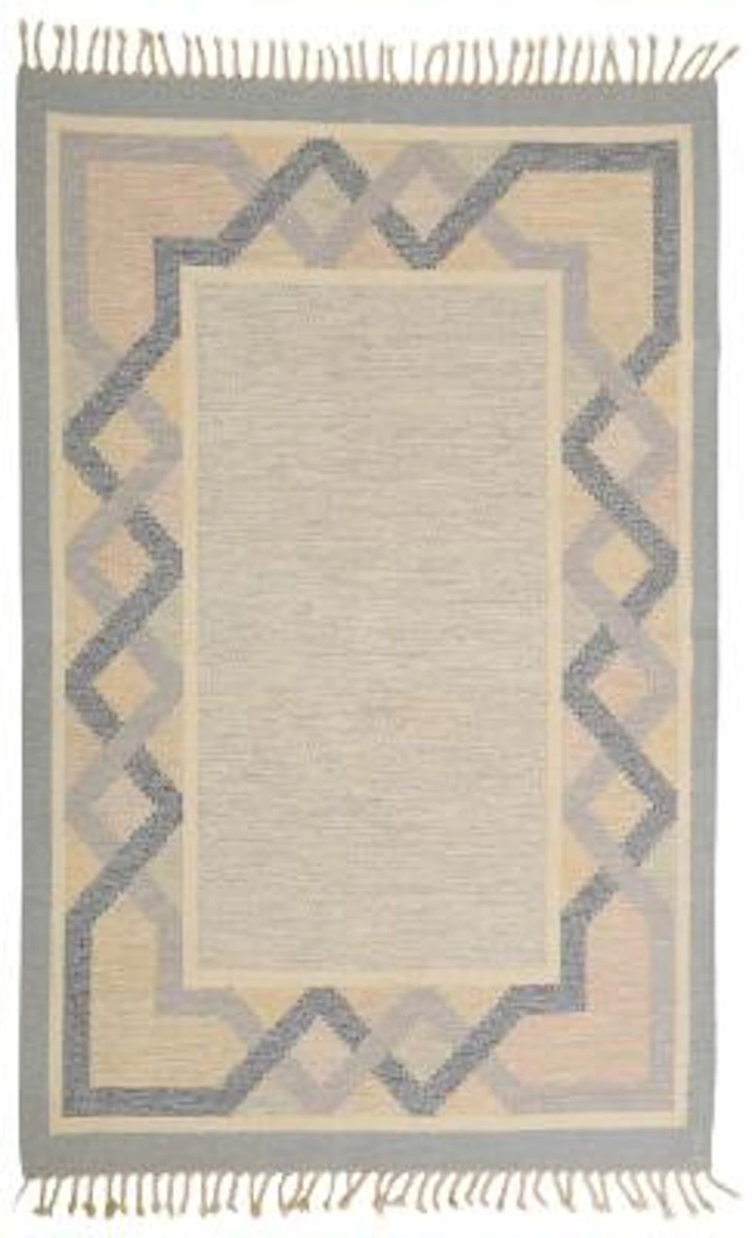 Anna Johanna Ångström: Hand-woven wool rug in "rölakan" flatweave