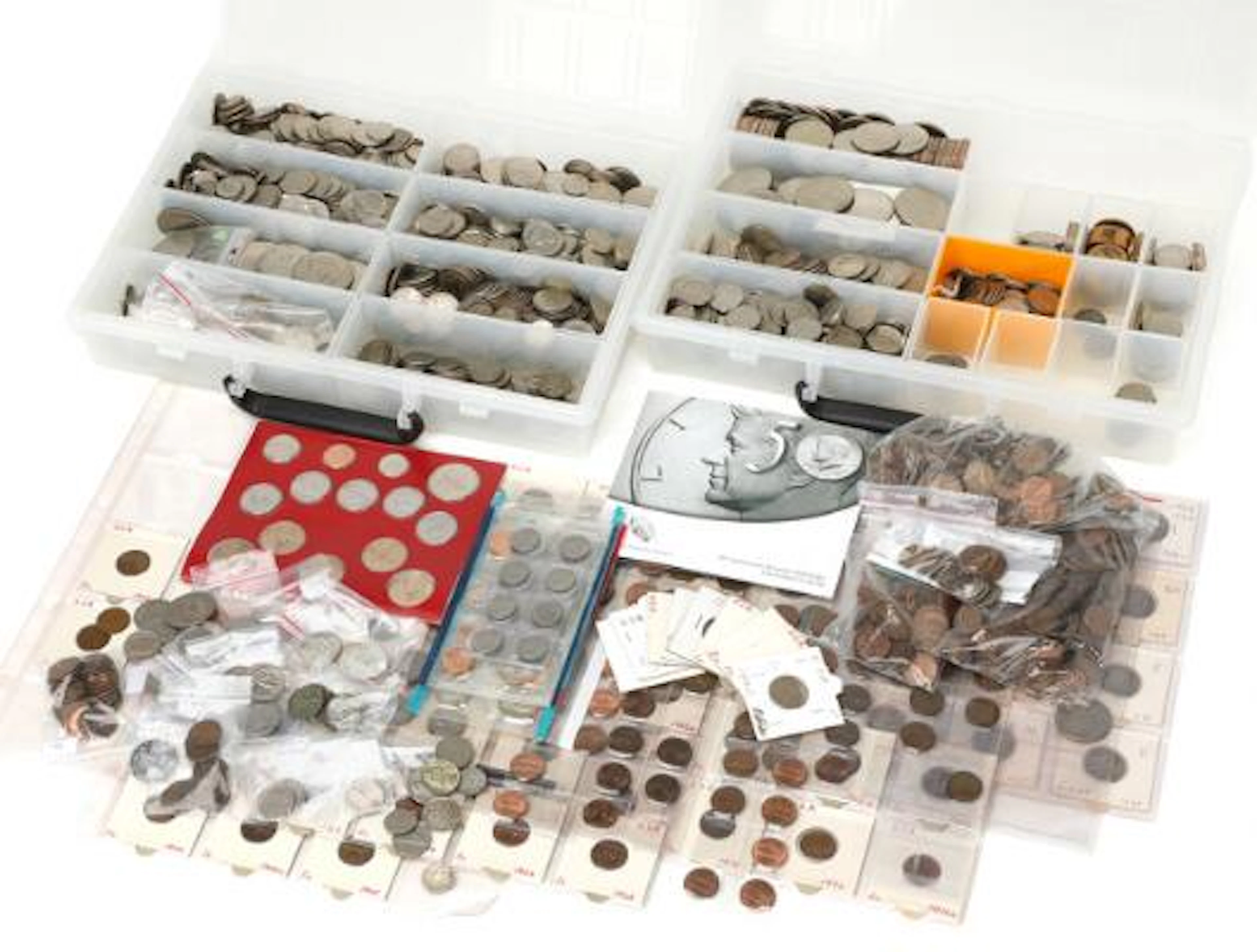 USA, large batch of coins in boxes and bags – Bruun Rasmussen Auctioneers