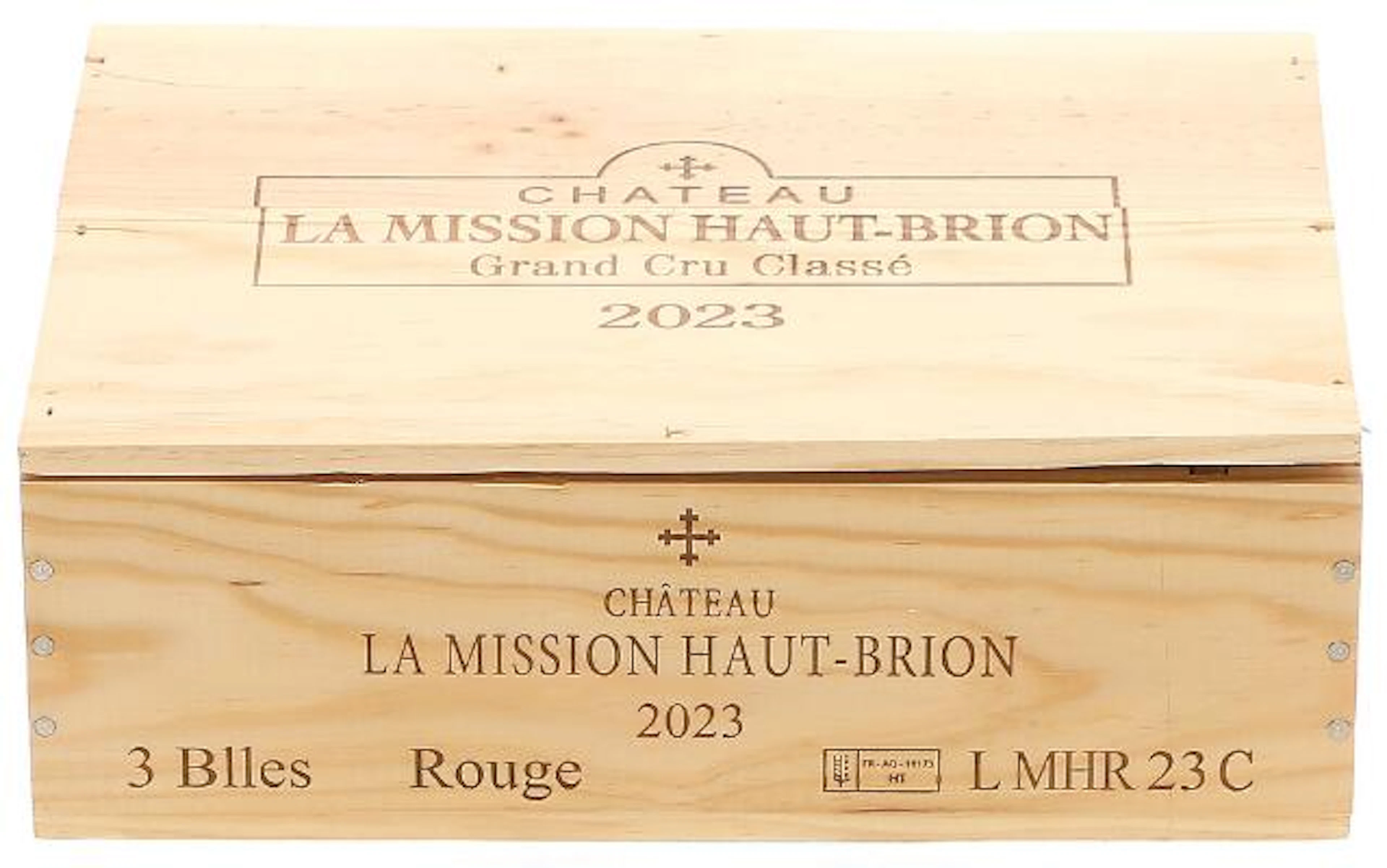 3 bts. Château La Mission Haut Brion Grand Cru Classé, Pessac-Léognan