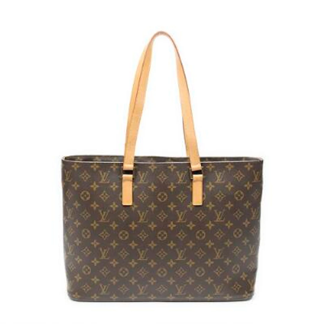 Louis Vuitton: A "Luco" bag of brown monogram canvas with brown leather