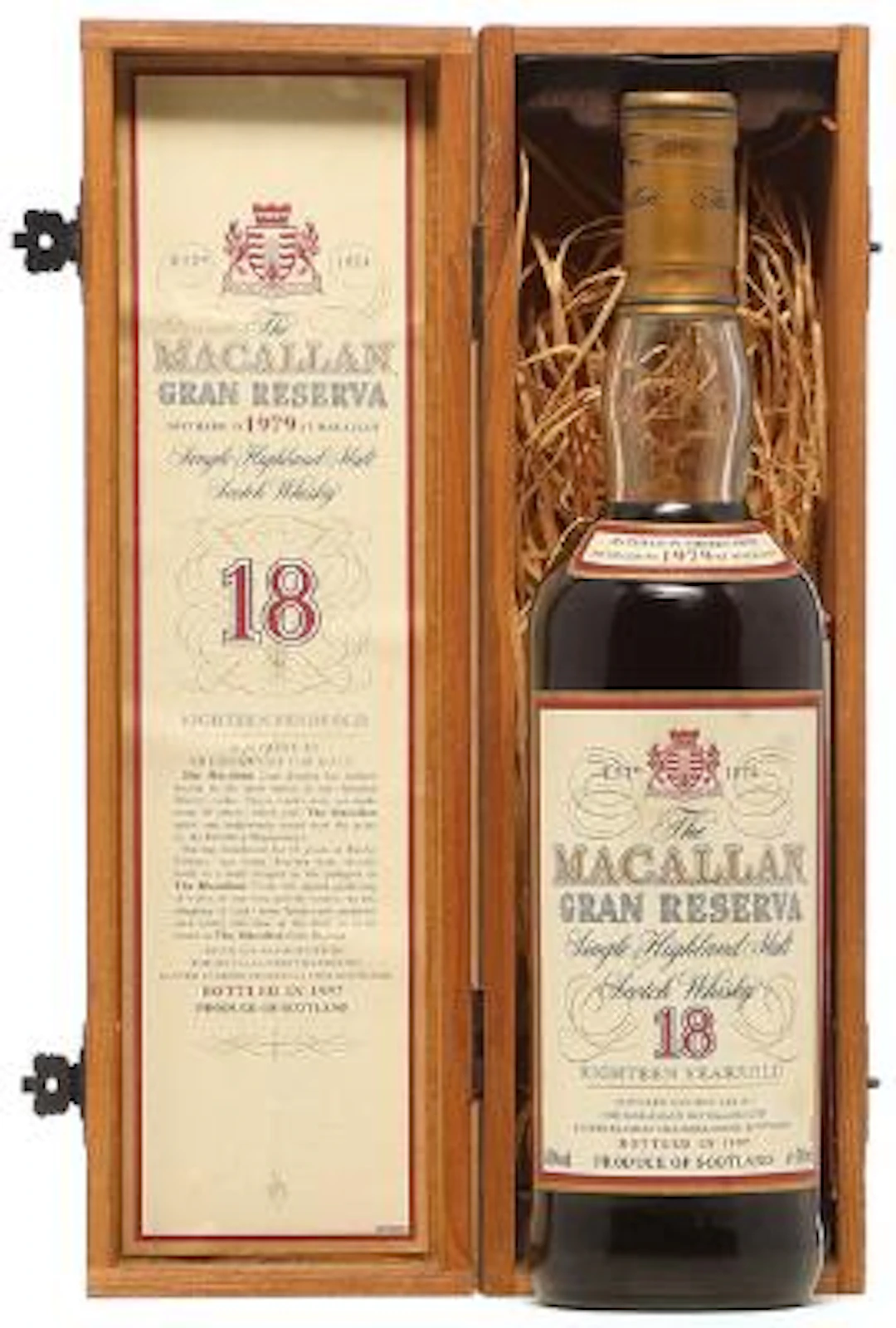 1 bt. Macallan 18 Years old, Gran Reserva, Single Highland Malt 1979