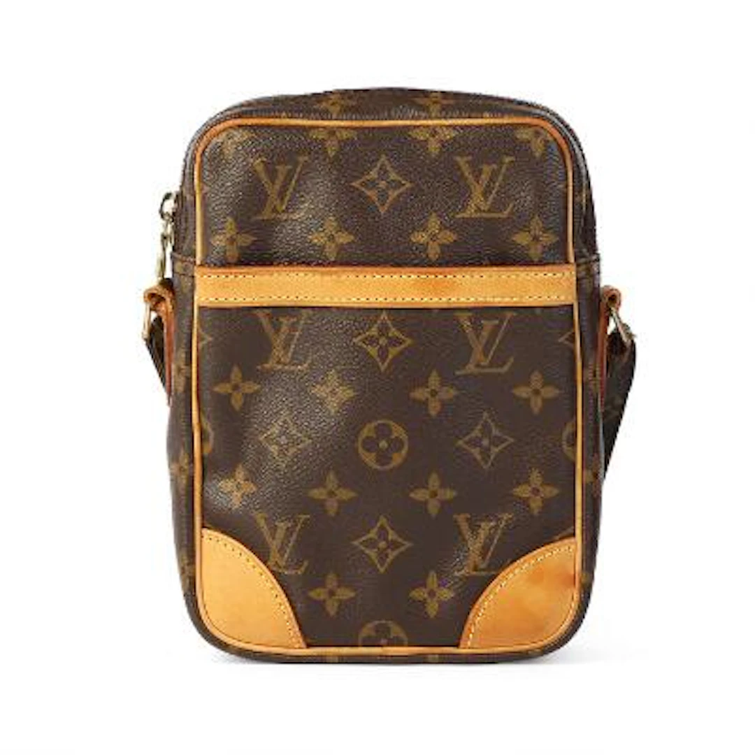 Louis Vuitton: A "Danube" bag of brown monogram canvas with brown