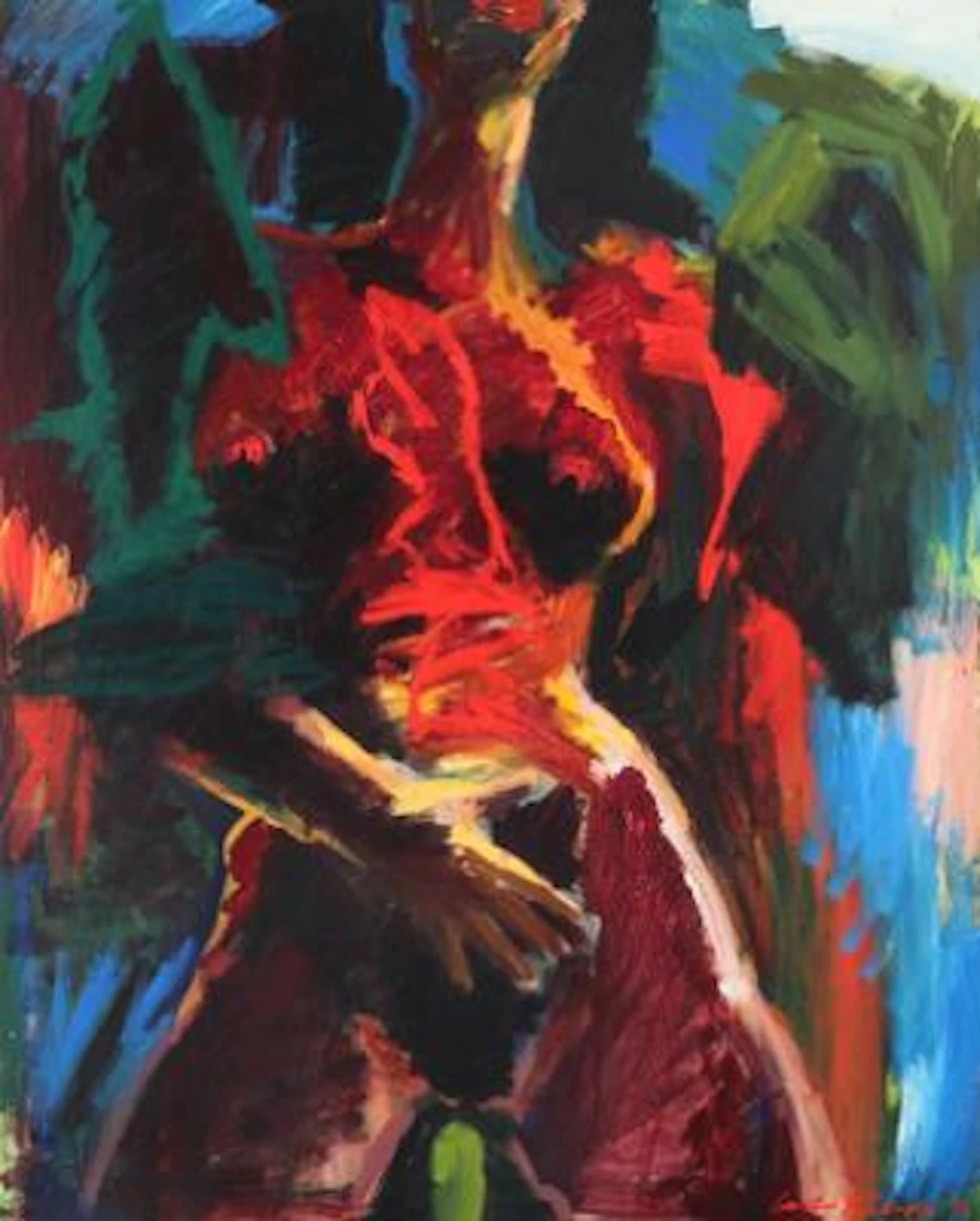 Carsten Rudolfsen: Untitled, 1991. Signed and dated Carsten Rudolfsen