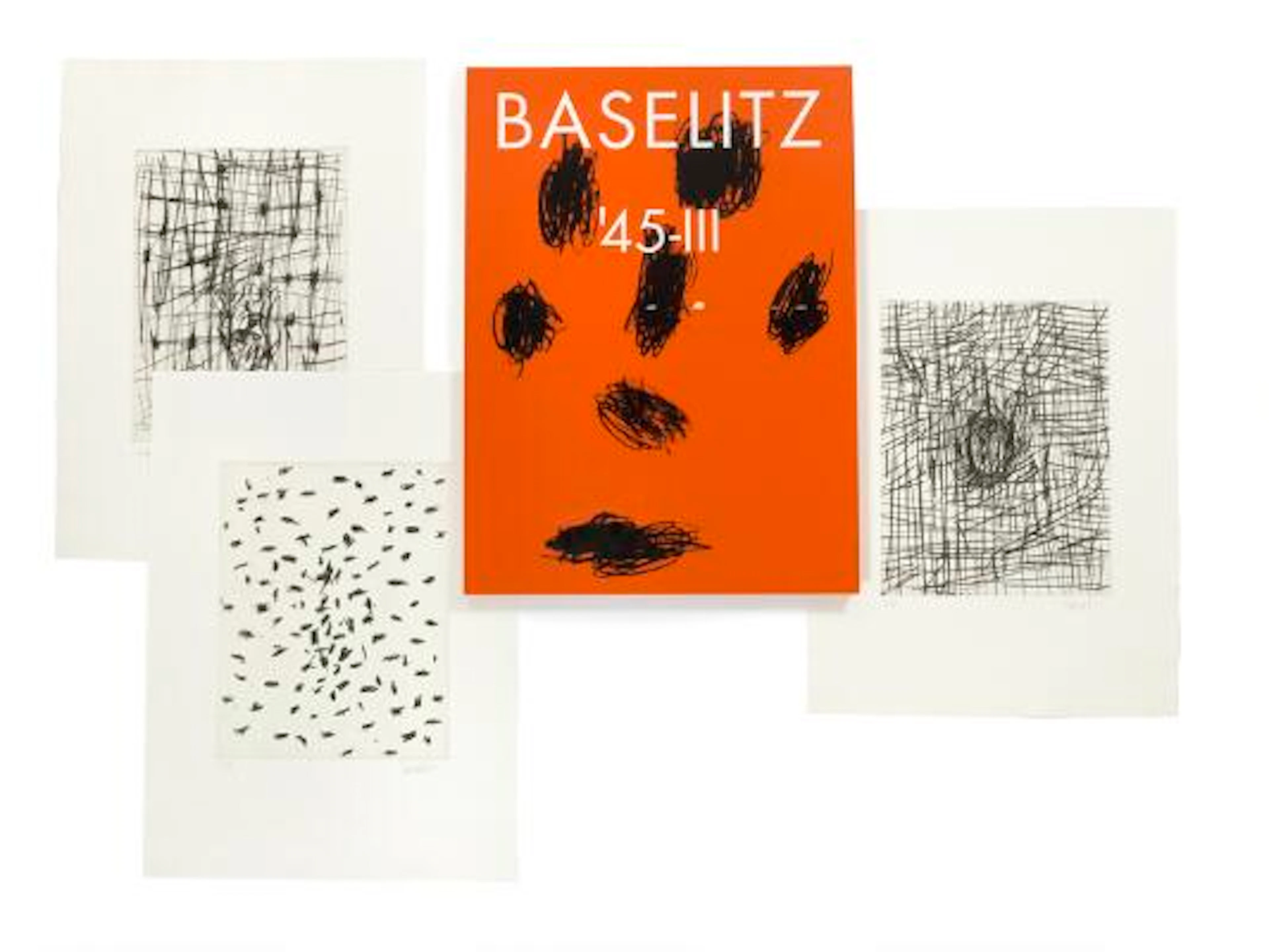 Georg Baselitz: "45-III - Serie von 11 Radierungen", 1991. All signed