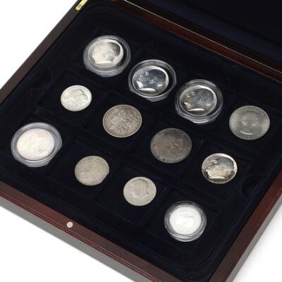 Collection of coins, mostly in silver, serveal Norwegian, in total