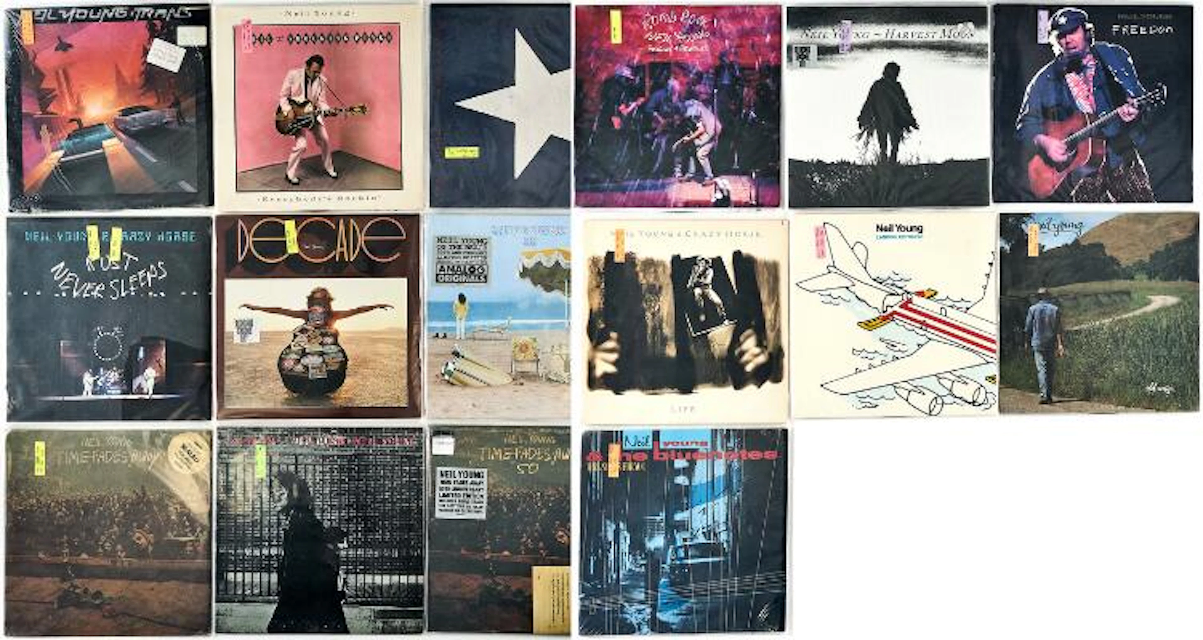 Neil Young: 20 LPs. Special editions and variations. (20) – Bruun